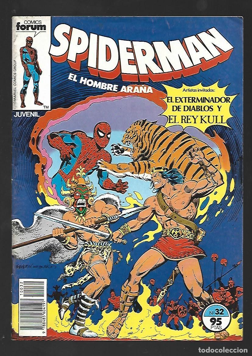C&oacute;mics: Spiderman, 32, con Exterminador de diablos y Kull, 1983, Forum, buen estado