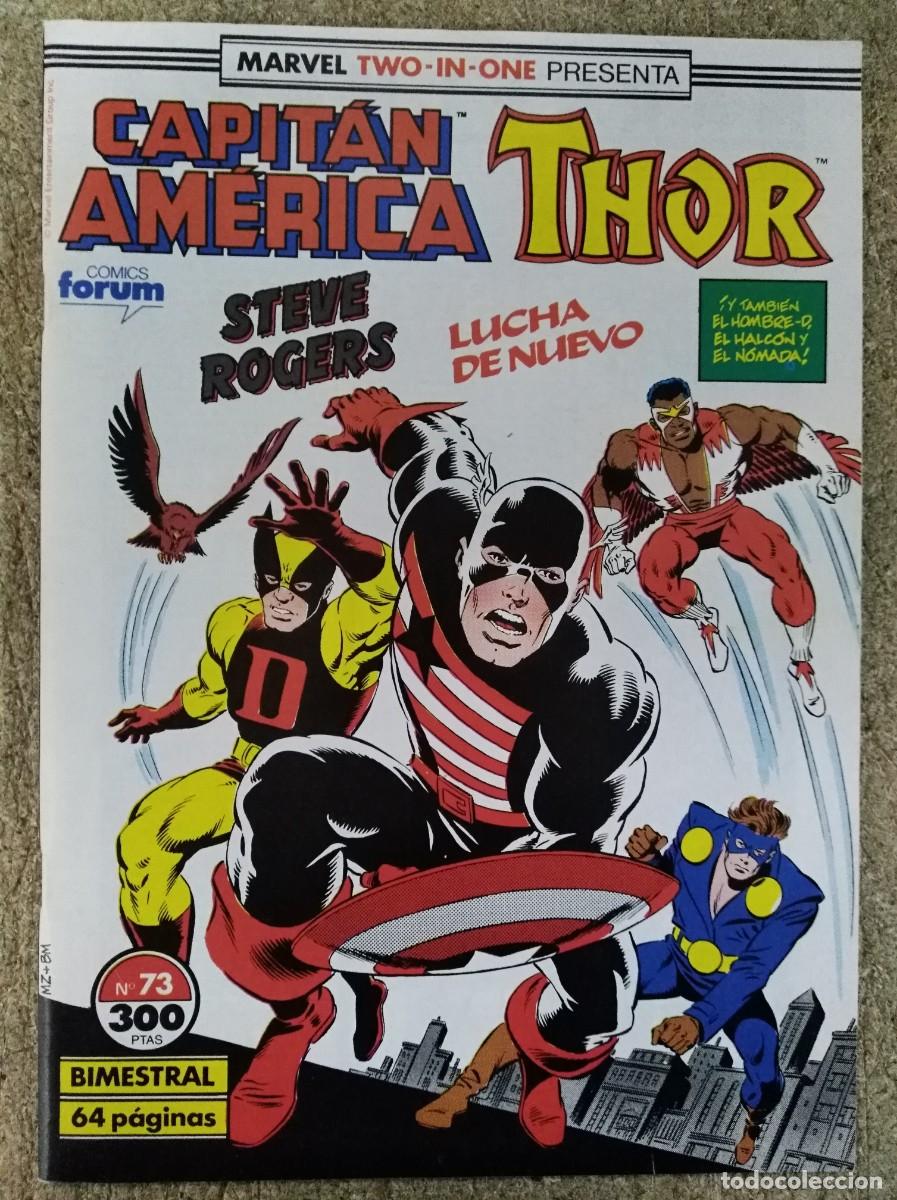 C&oacute;mics: Marvel Two In One Capitan America/Thor 73.Vol.1.Marvel.Forum - Foto 1