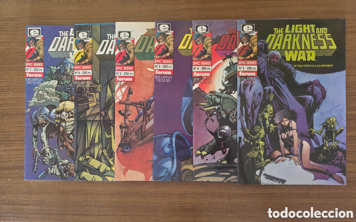 C&oacute;mics: THE LIGHT AND DARKNESS WAR,COMPLETA 6 EJEMPLARES,(EPIC SERIES-FORUM)