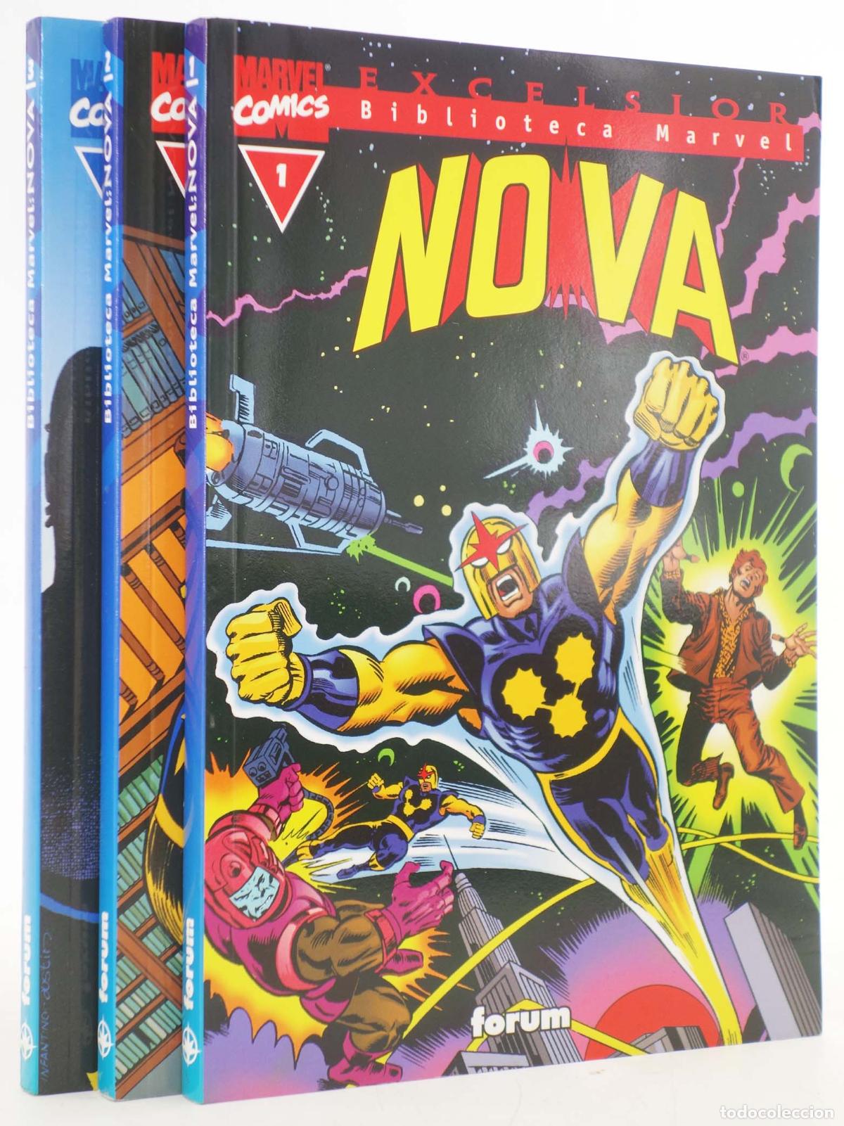 C&oacute;mics: BIBLIOTECA MARVEL EXCELSIOR: NOVA 1 A 3. COMPLETA. Forum, 2001