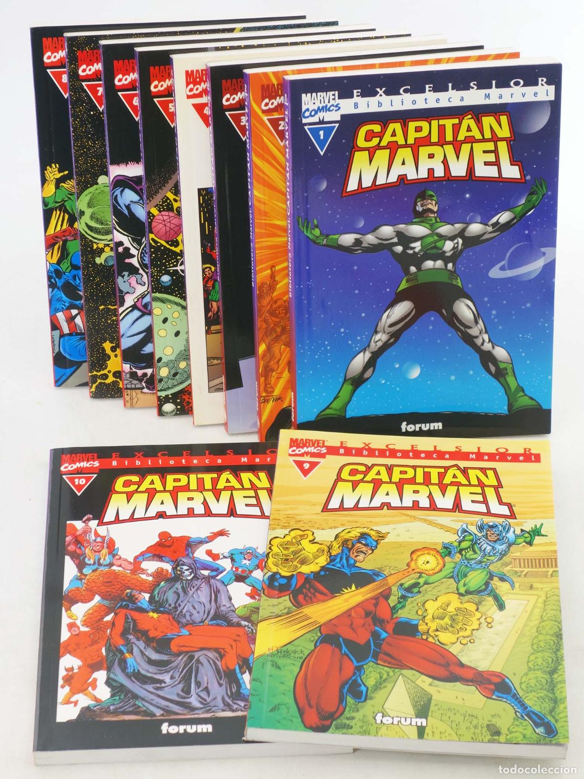 C&oacute;mics: BIBLIOTECA MARVEL EXCELSIOR: CAPITAN MARVEL 1 A 10. COMPLETA. Forum, 2002