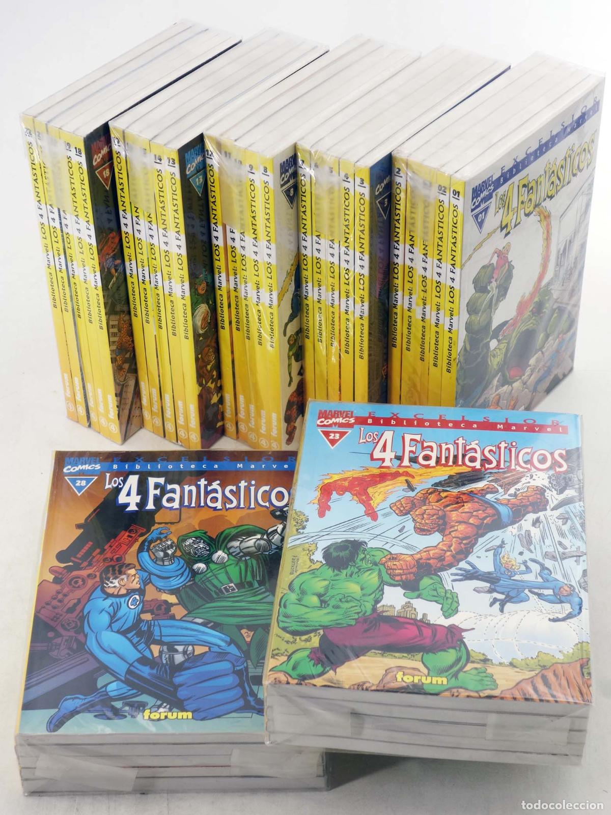 C&oacute;mics: BIBLIOTECA MARVEL EXCELSIOR: LOS 4 FANT&Aacute;STICOS 1 A 32. M&Aacute;S 3 EXTRAS COMPLETA. Forum, 1999