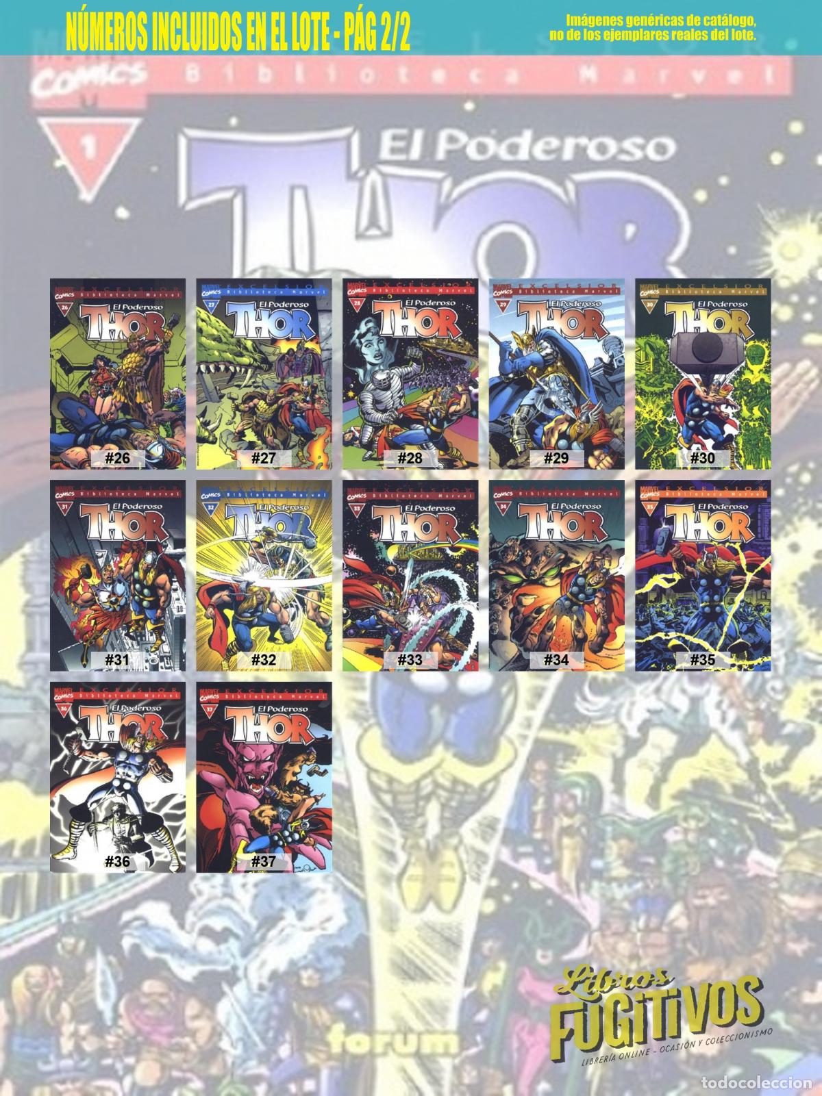 C&oacute;mics: BIBLIOTECA MARVEL EXCELSIOR: THOR 1 A 37. COMPLETA. Forum, 2001 - Foto 4