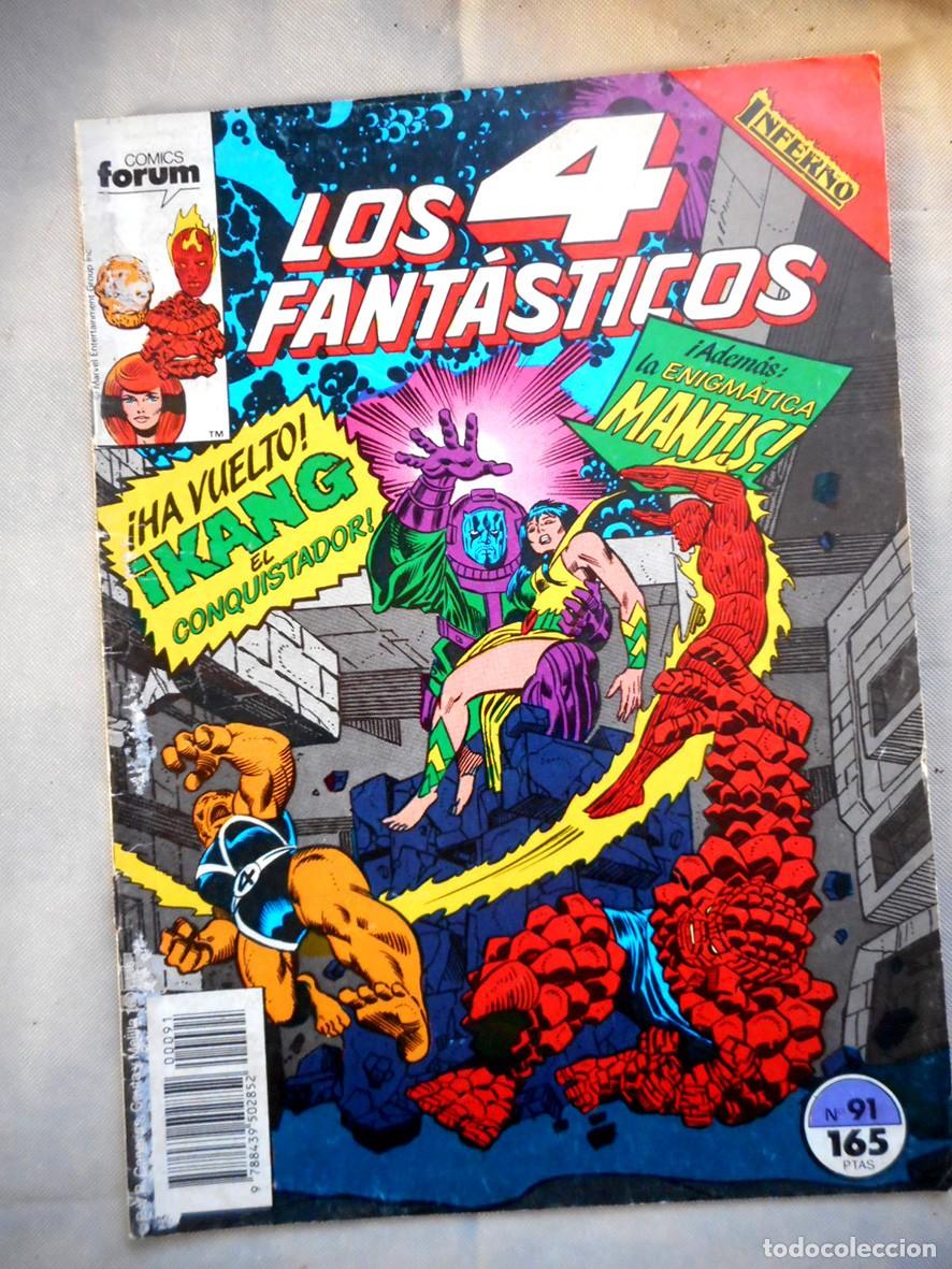 C&oacute;mics: LOS 4 FANT&Aacute;STICOS N&ordm;91 (FORUM-JUNIO 1990) STEVE ENGLEHART - KEITH POLLARD