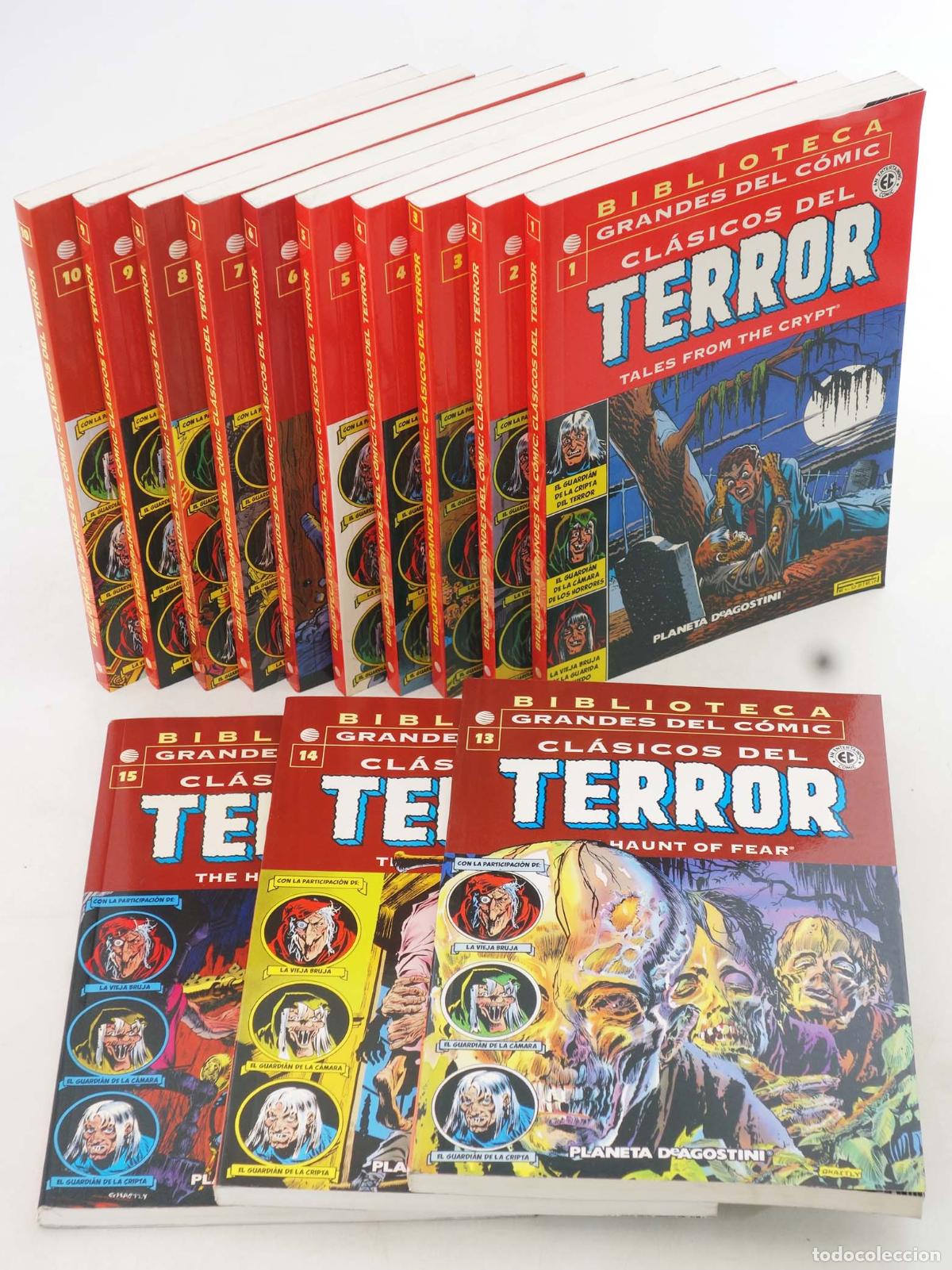 C&oacute;mics: BIBLIOTECA GRANDES DEL C&Oacute;MIC EC: CL&Aacute;SICOS TERROR 1 A 15. FALTAN 11 y 12 PARA COMPLETA. Forum, 2003