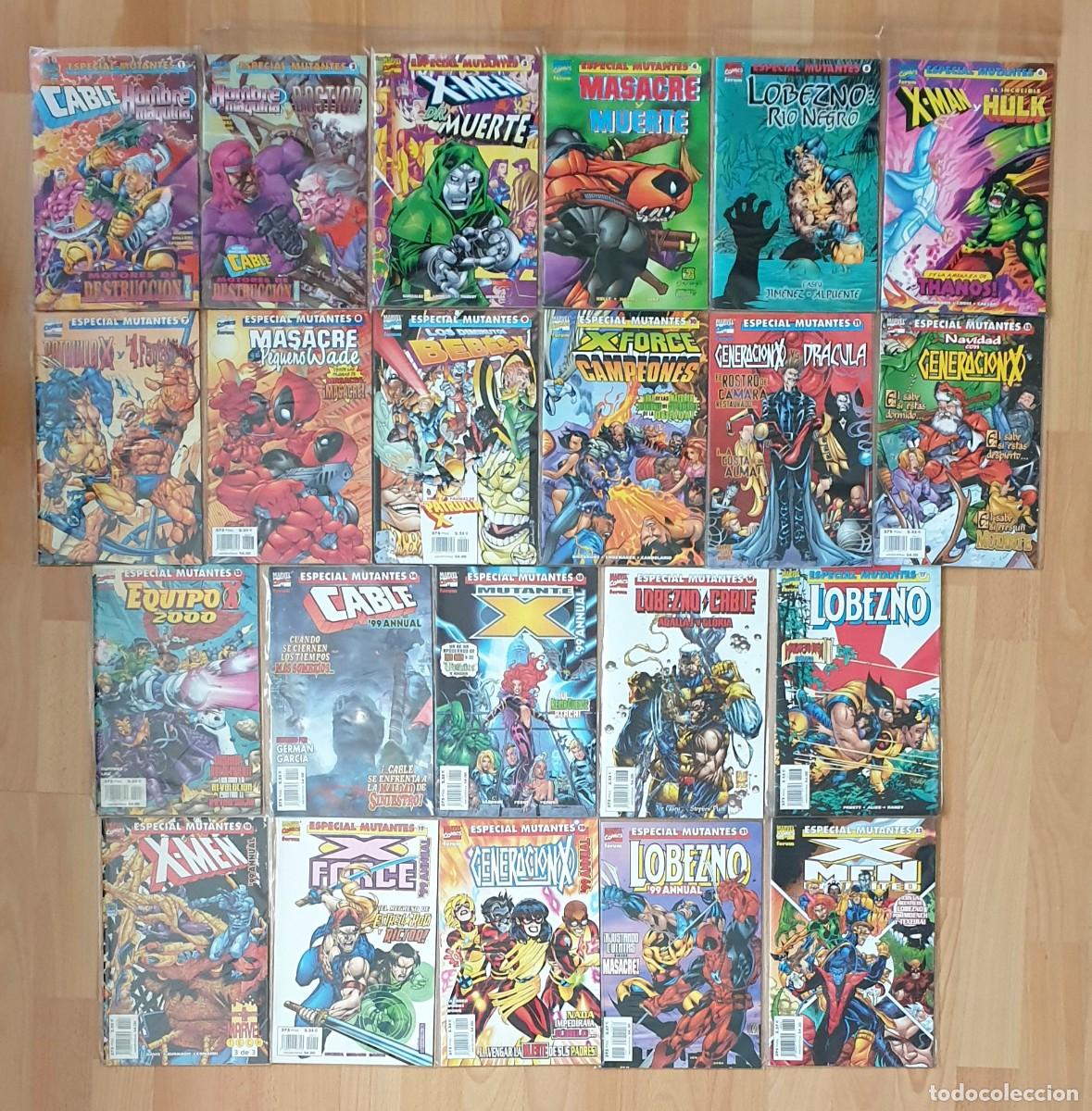 C&oacute;mics: ESPECIAL MUTANTES. Coleccion completa de 22 comics. Comics Forum 1999