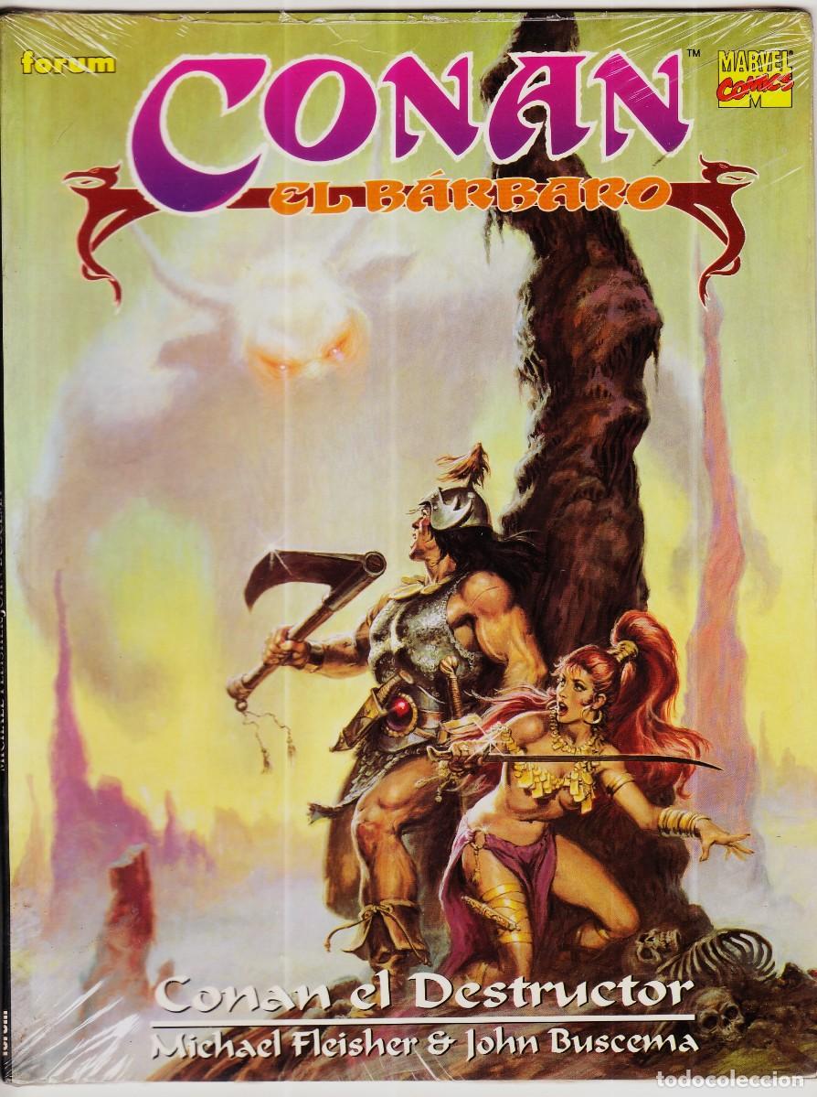 C&oacute;mics: CONAN EL DESTRUCTOR de Fleisher y John Buscema. Novelas gr&aacute;ficas Conan n&ordm; 10. Forum, 1997.