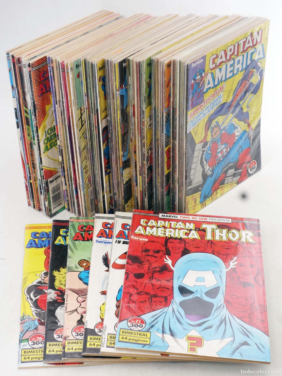 C&oacute;mics: CAPITAN AMERICA 1 A 76. FALTA 12 CASI COMPLETA. Forum, 1985