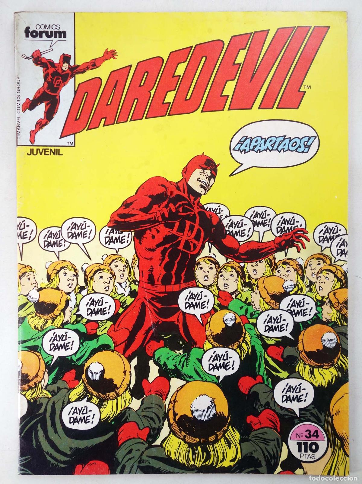 Comics: DAREDEVIL VOL. 1 34 (Arthur Byron Cover/Dennis O'Neil/David Mazzucchelli) Forum, 1985