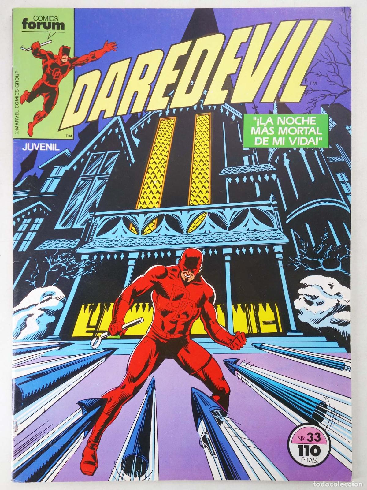 Comics: DAREDEVIL VOL. 1 33 (Arthur Byron Cover/Dennis O'Neil/Harlan Ellison) Forum, 1985