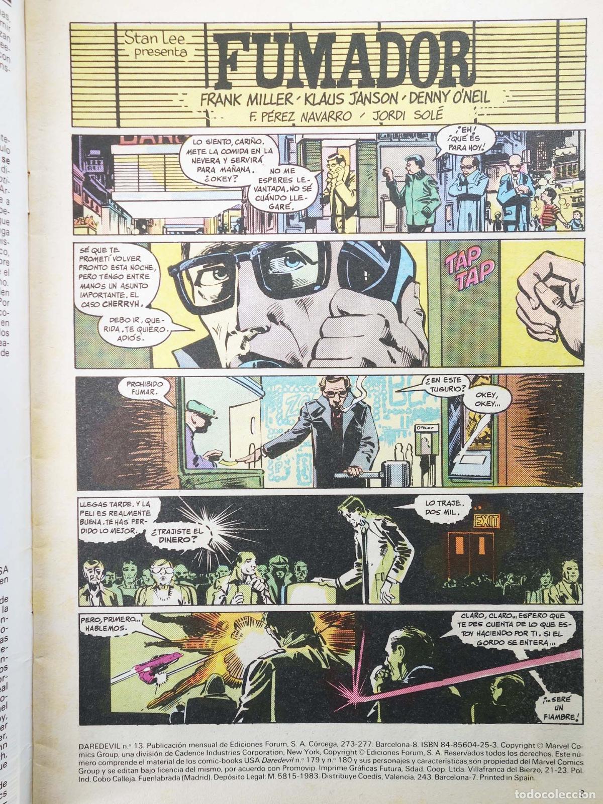 C&oacute;mics: DAREDEVIL VOL. 1 13 (Frank Miller) Forum, 1984 - Foto 3