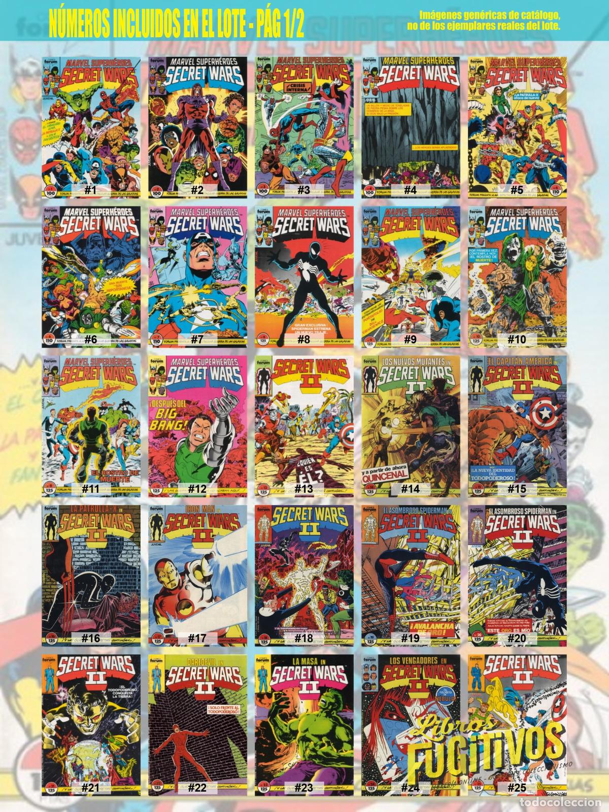 C&oacute;mics: SECRET WARS 1 A 50. COMPLETA. Forum, 1985 - Foto 3