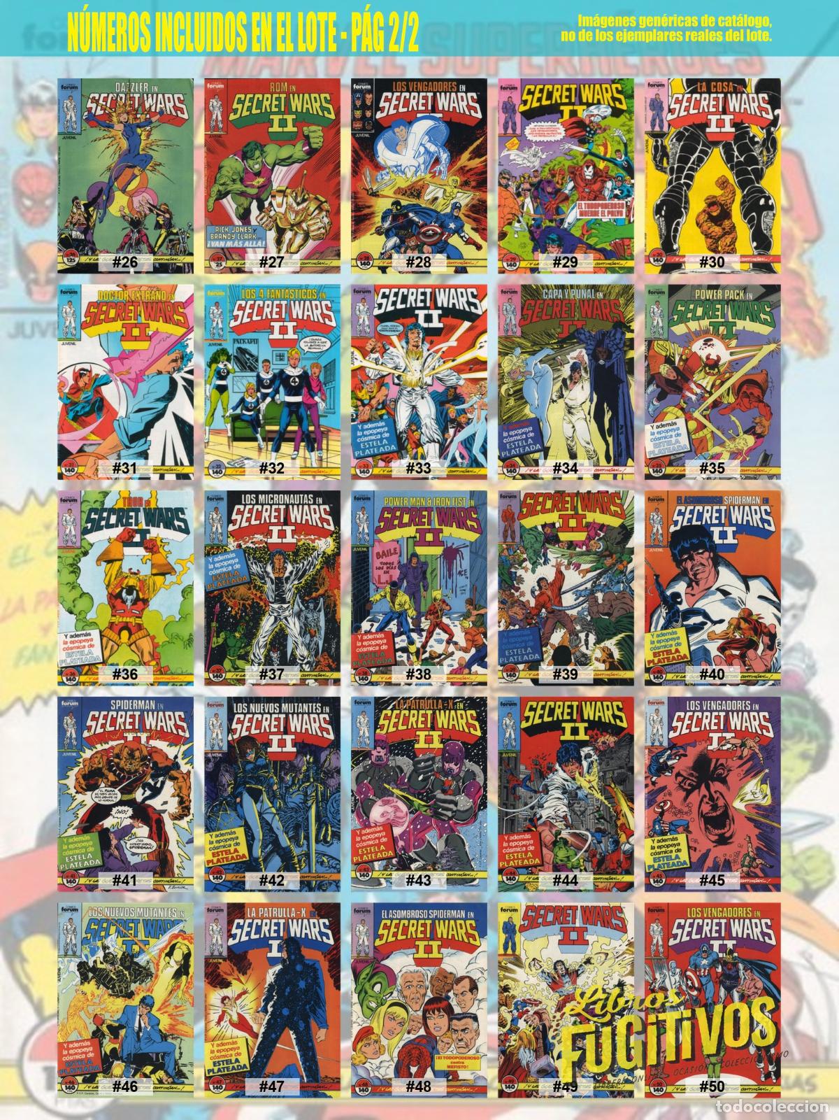 C&oacute;mics: SECRET WARS 1 A 50. COMPLETA. Forum, 1985 - Foto 4