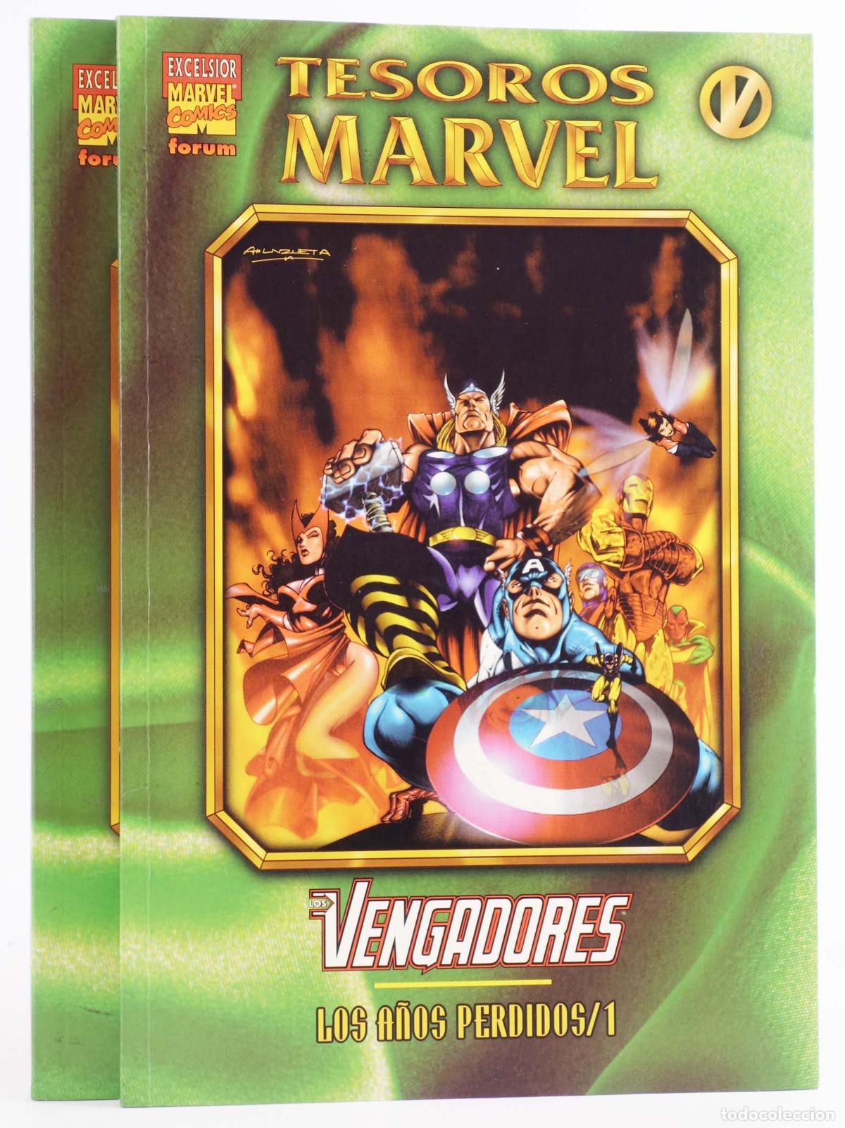 Comics: TESOROS MARVEL 5 Y 6. VENGADORES LOS A&Ntilde;OS PERDIDOS COMPLETA. Forum, 1998