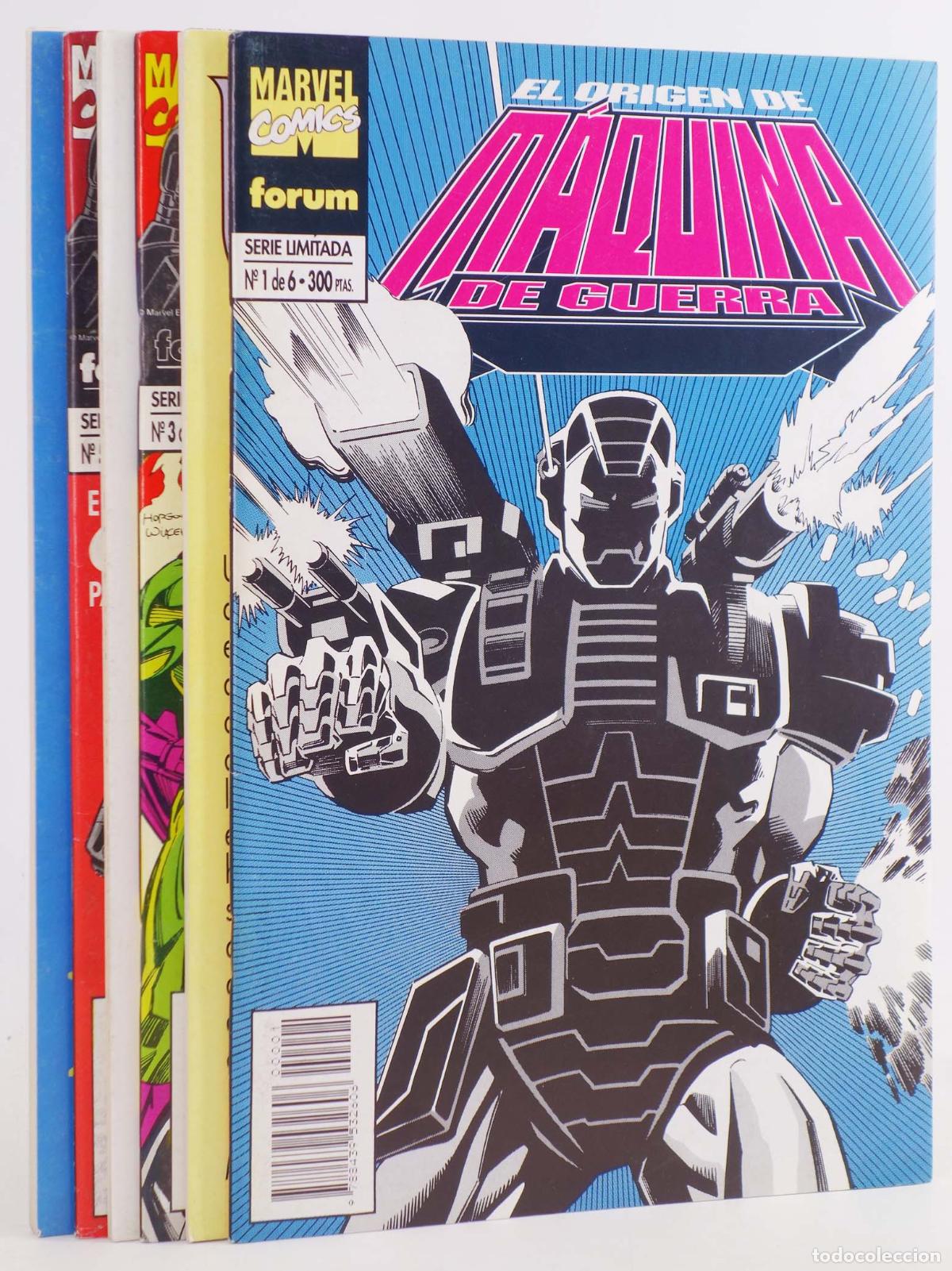 Comics: M&Aacute;QUINA DE GUERRA EL ORIGEN 1 A 6. COMPLETA. Forum, 1994