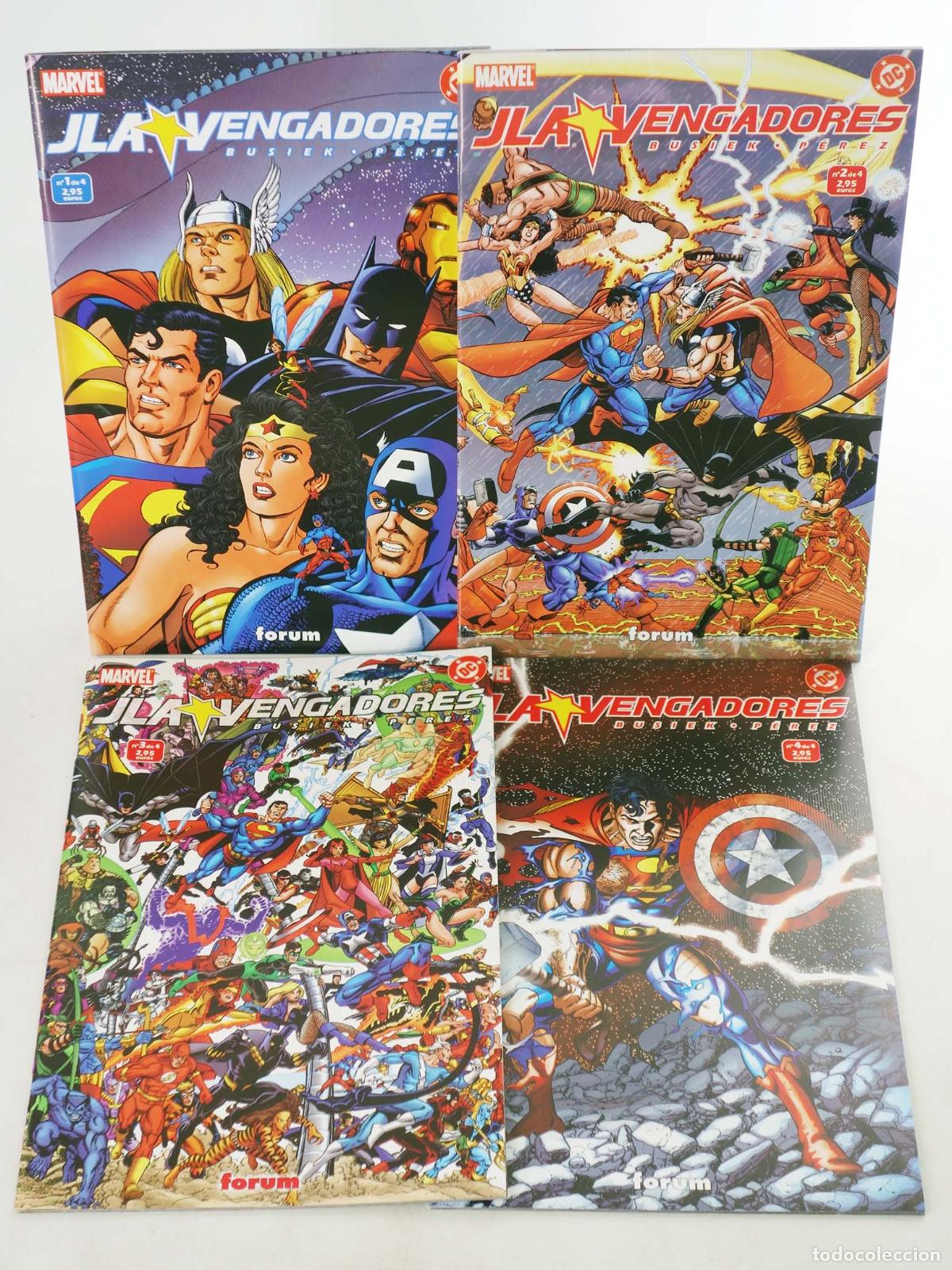 C&oacute;mics: JLA VENGADORES 1 A 4. COMPLETA. Forum, 2004