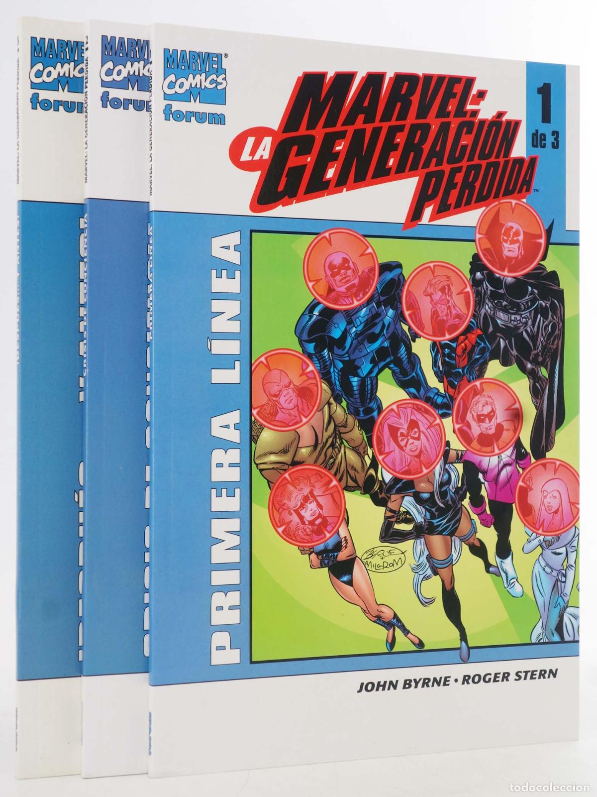 C&oacute;mics: MARVEL LA GENERACI&Oacute;N PERDIDA 1 A 3. COMPLETA. Forum, 2003