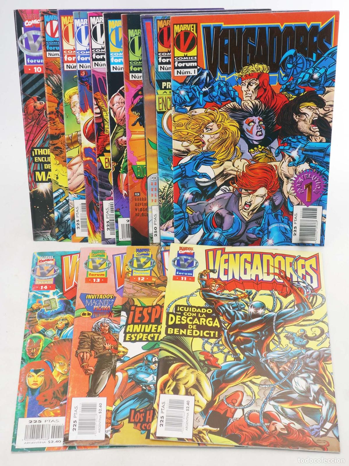 C&oacute;mics: VENGADORES VOL 2 MARVELUTION 1 A 14. COMPLETA. Forum, 1996