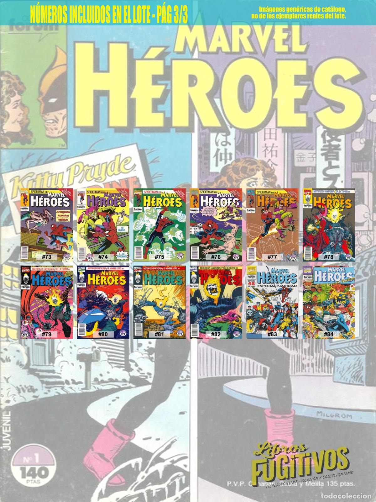 C&oacute;mics: MARVEL H&Eacute;ROES 1 A 84. COMPLETA. Forum, 1987 - Foto 5