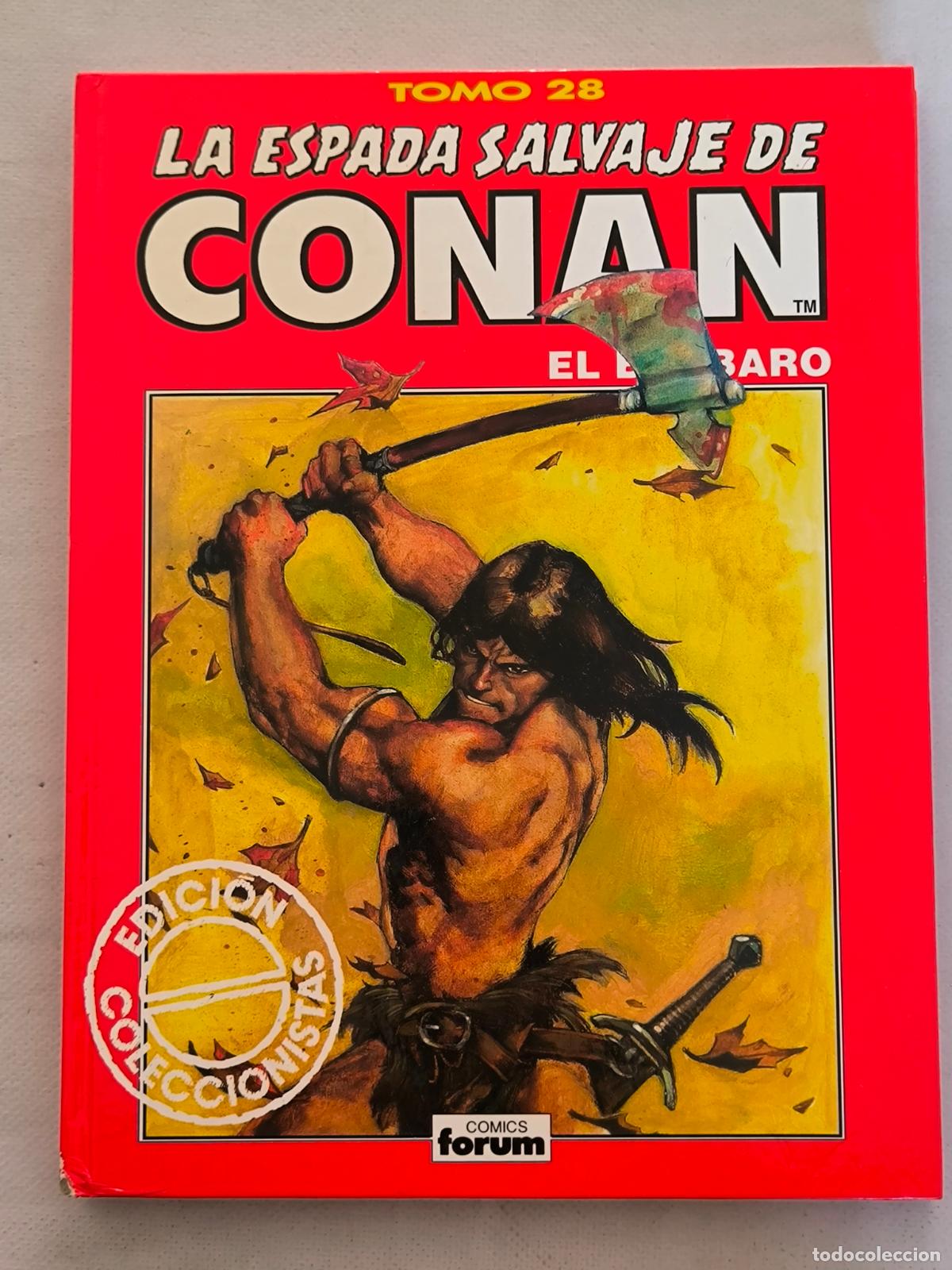 C&oacute;mics: LA ESPADA SALVAJE DE CONAN EL BARBARO TOMO 28 - EDICION COLECCIONISTA - TAPA DURA (249)