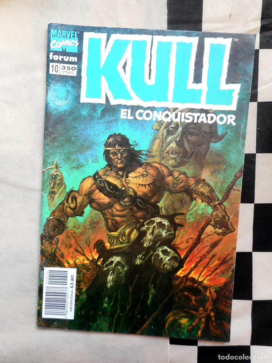 C&oacute;mics: KULL EL CONQUISTADOR N&ordm;10 (FORUM-ENERO 1997) DON GLUT - ERNIE CHAN -INCLUYE P&Oacute;STER-