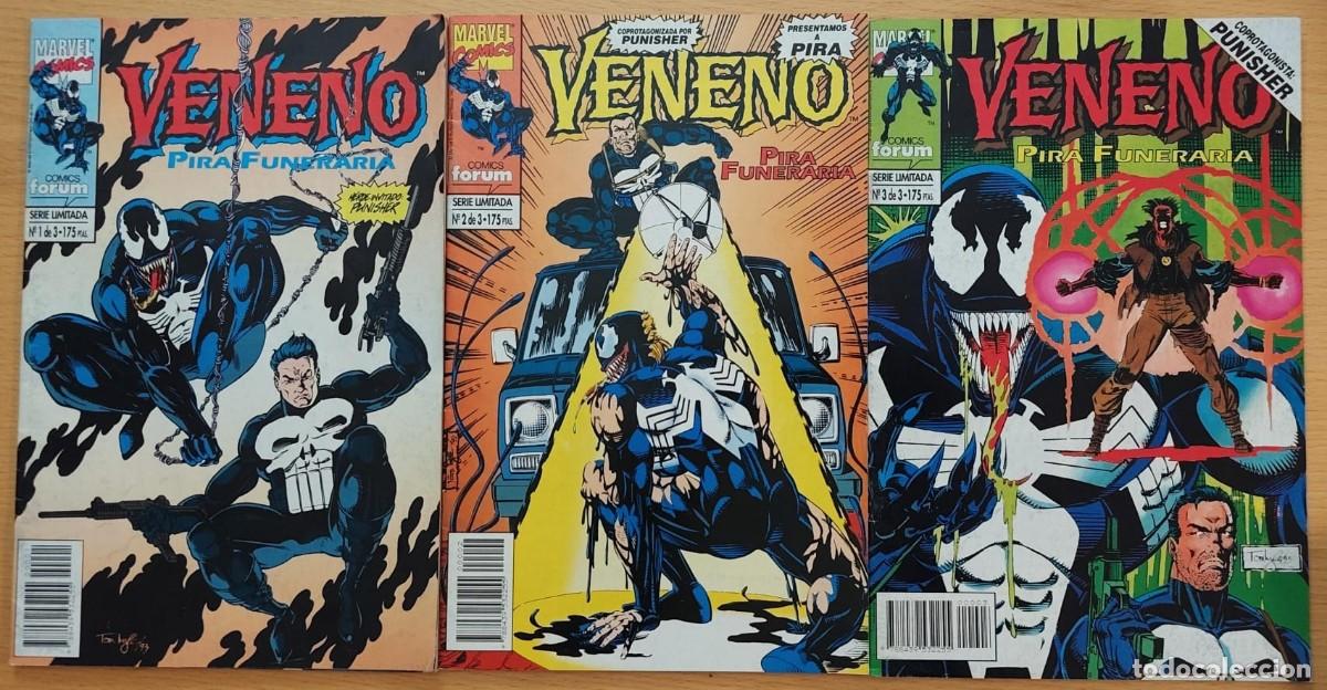 C&oacute;mics: VENENO, PIRA FUNERARIA 1 A 3 (COMPLETA). PUNISHER. FORUM