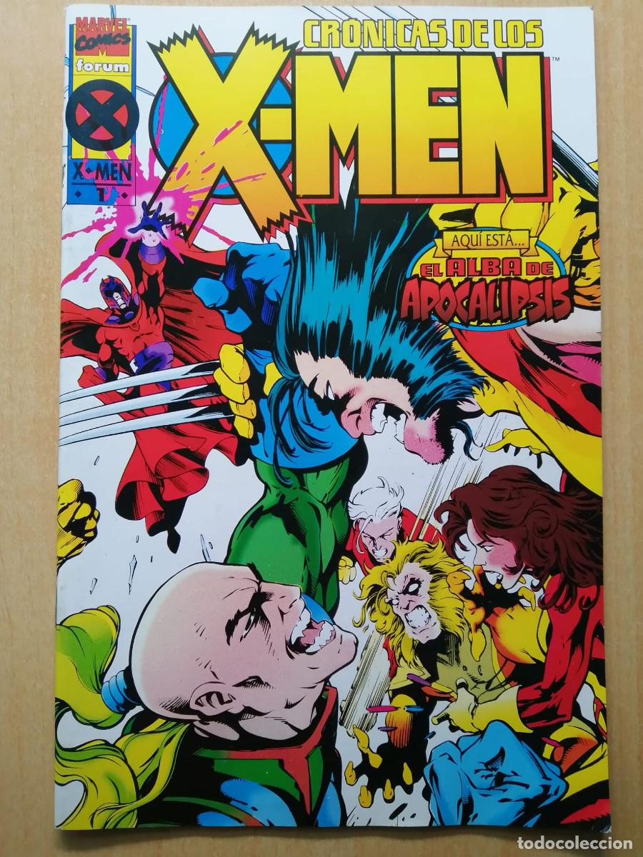 C&oacute;mics: CR&Oacute;NICAS DE LOS X-MEN 1 y 4, Marvel, Forum, 1995 - Foto 2
