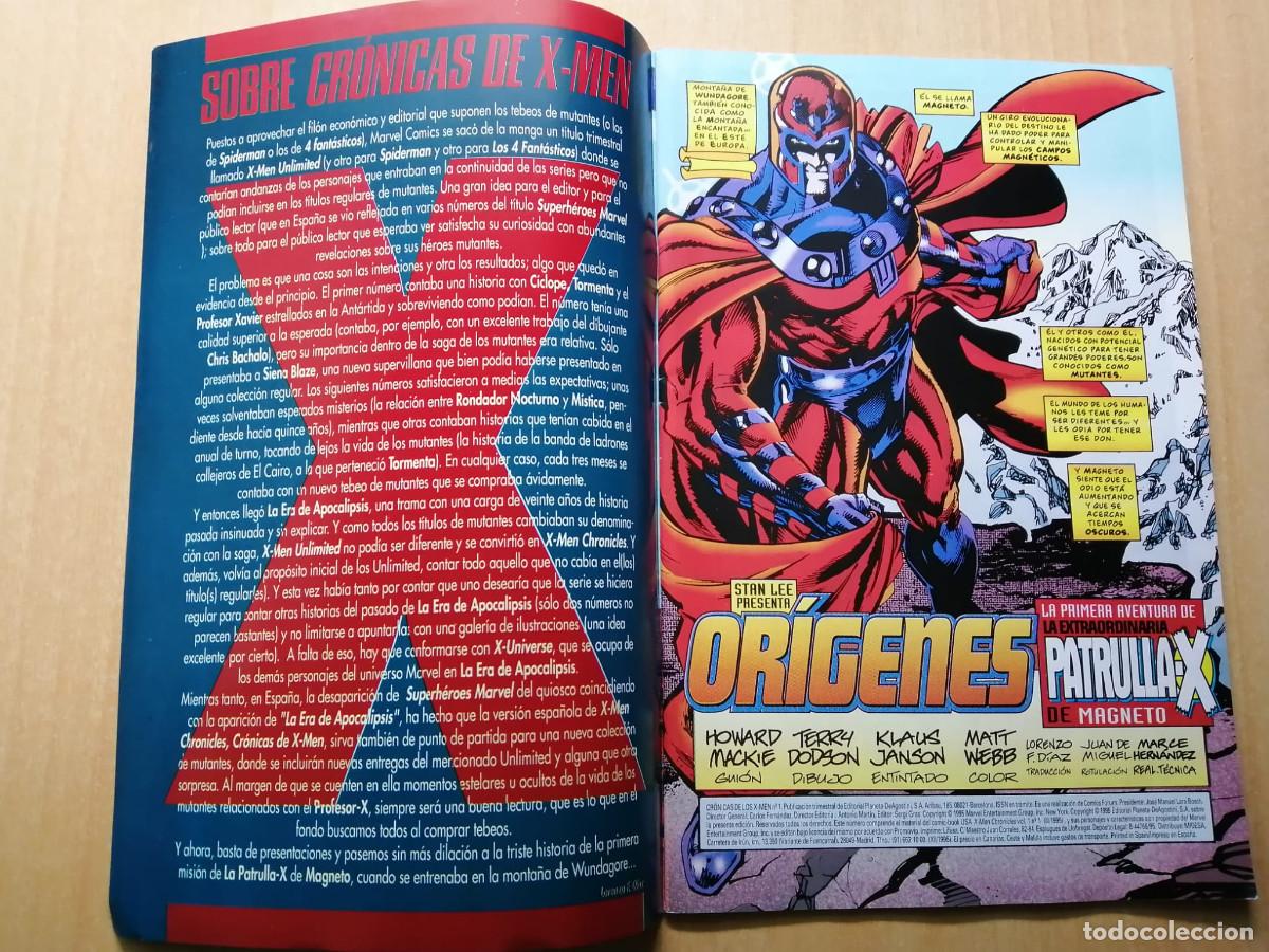 C&oacute;mics: CR&Oacute;NICAS DE LOS X-MEN 1 y 4, Marvel, Forum, 1995 - Foto 4
