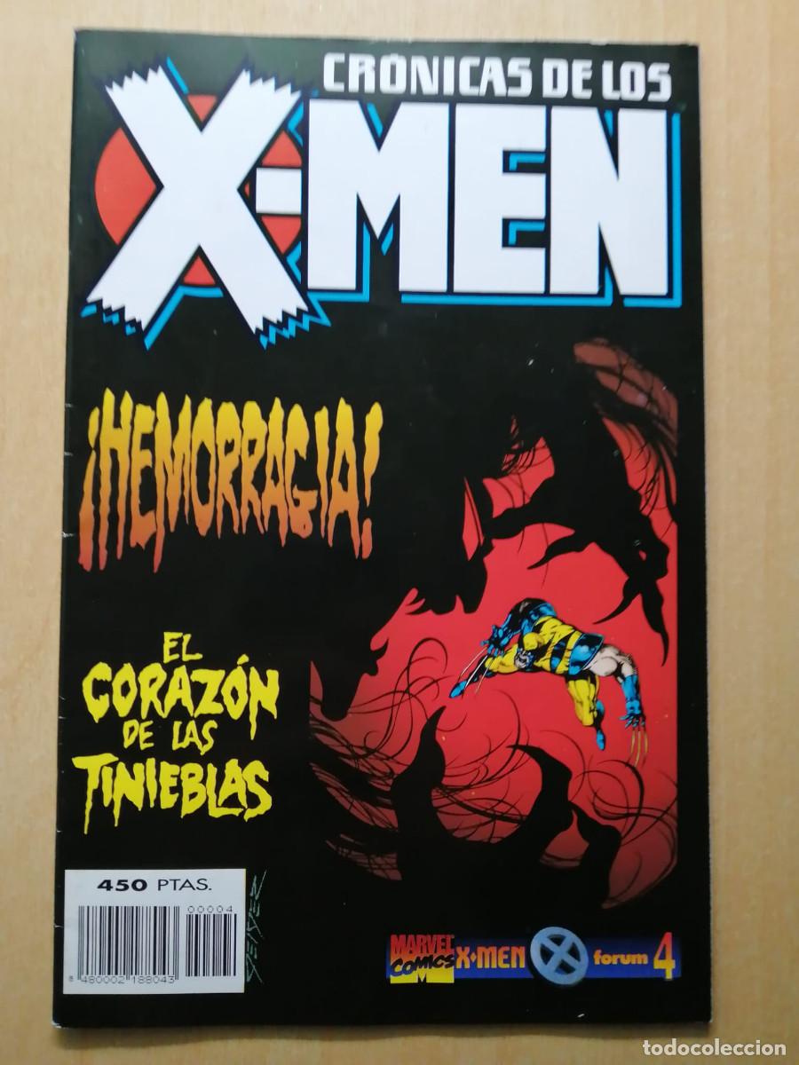 C&oacute;mics: CR&Oacute;NICAS DE LOS X-MEN 1 y 4, Marvel, Forum, 1995 - Foto 5