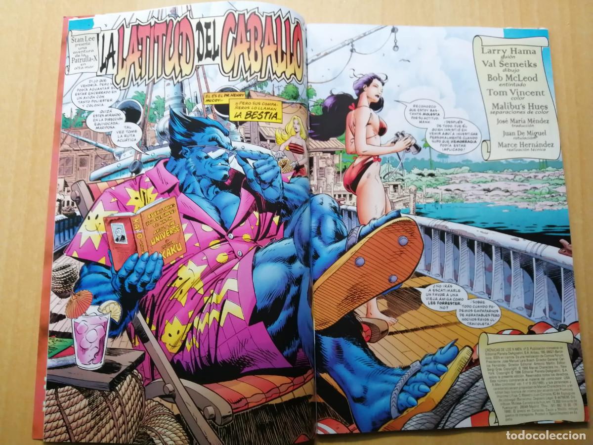 C&oacute;mics: CR&Oacute;NICAS DE LOS X-MEN 1 y 4, Marvel, Forum, 1995 - Foto 7
