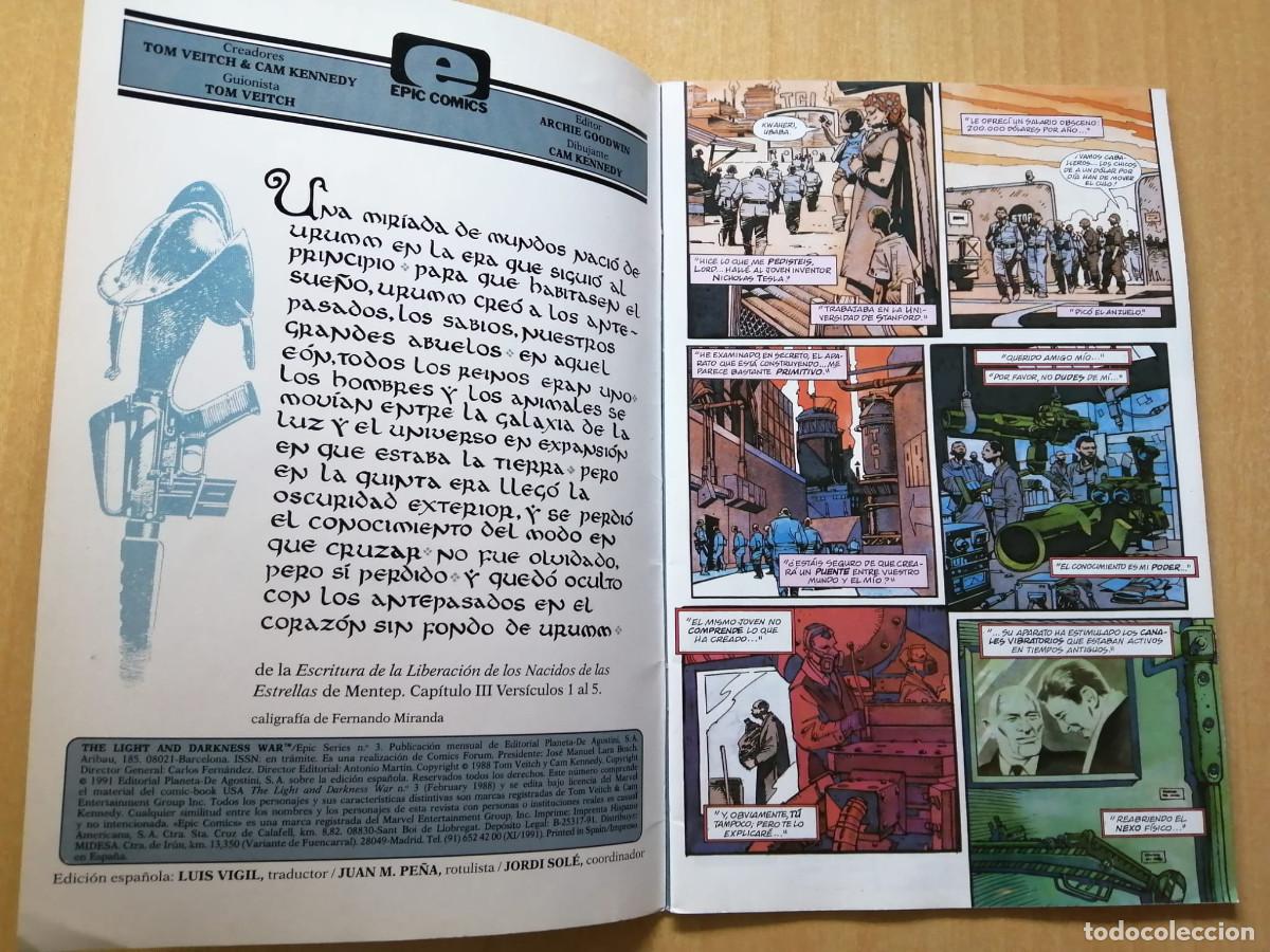 C&oacute;mics: Marvel Comic THE LIGHT AND DARKNESS WAR, 3, Forum, 1991 - Foto 3