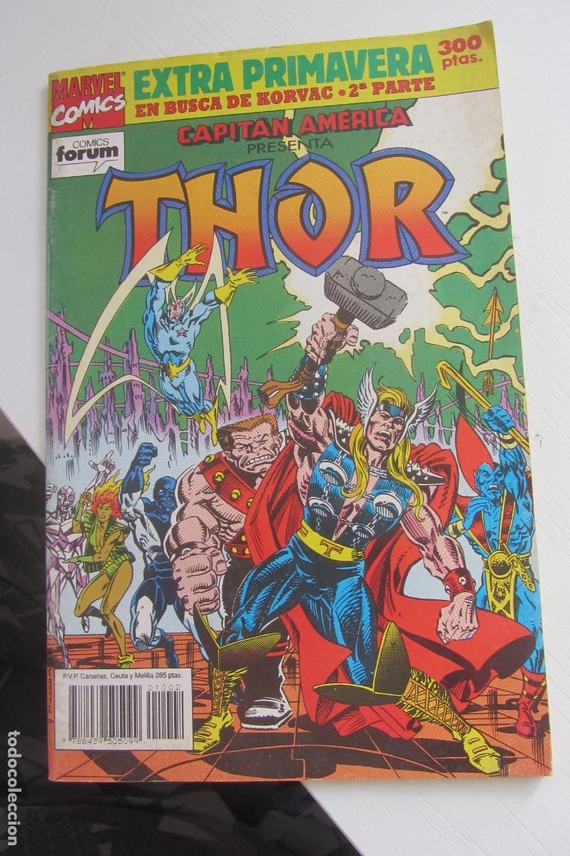 C&oacute;mics: CAPITAN AMERICA PRESENTA - THOR - EXTRA PRIMAVERA - EN BUSCA DE KORVAC - FORUM - MARVEL ARX142