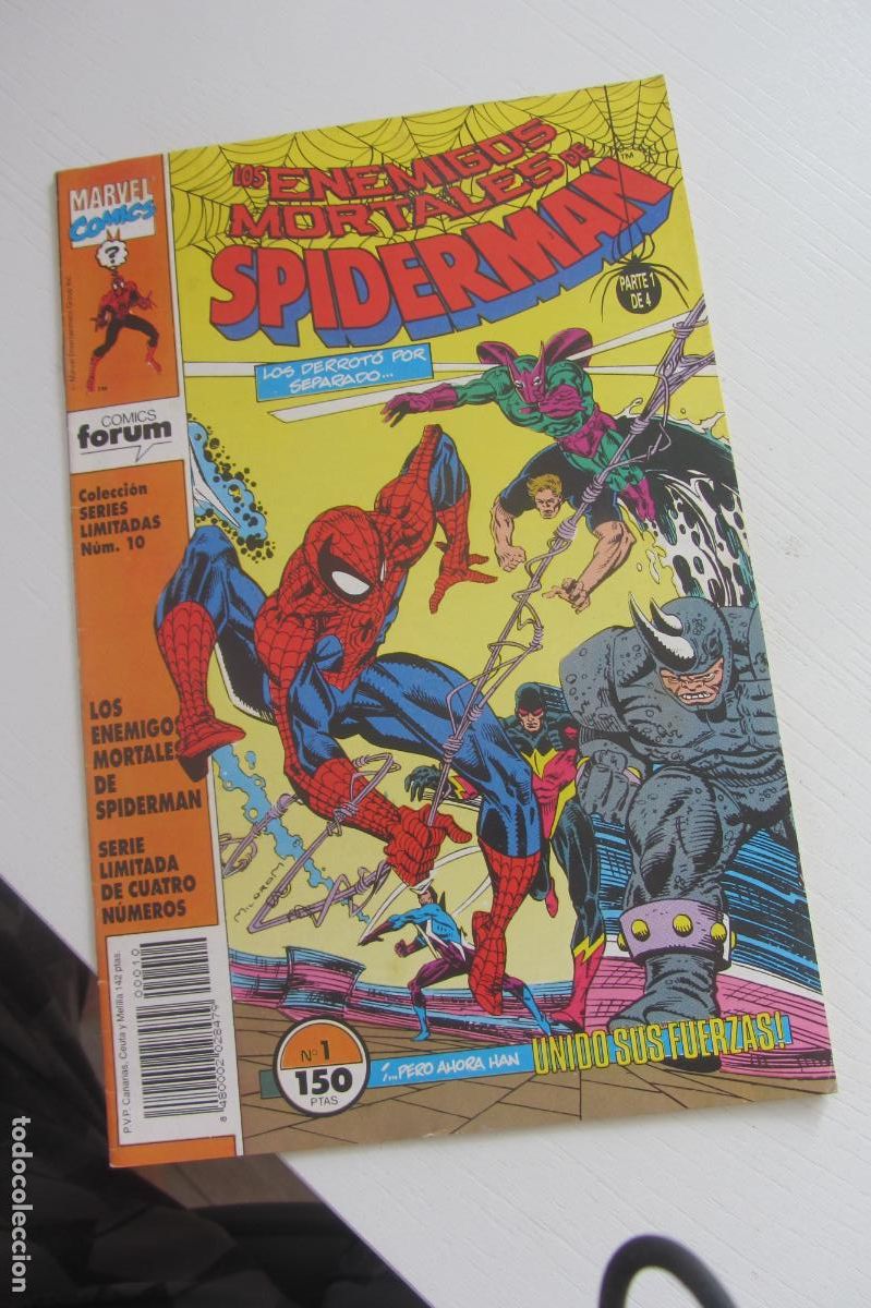 C&oacute;mics: LOS ENEMIGOS MORTALES DE SPIDERMAN N&ordm; 1 FORUM - MARVEL ARX142