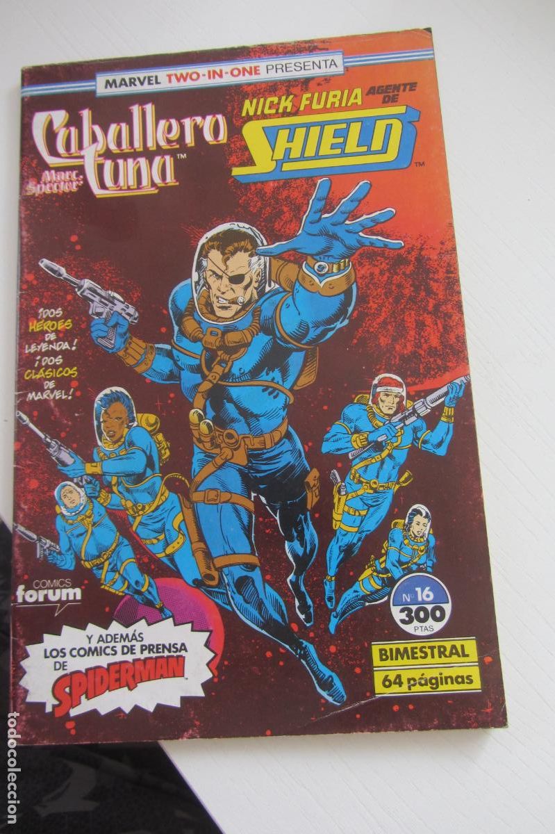 C&oacute;mics: MARVEL TWO IN ONE N&ordm; 16 CABALLERO LUNA - NICK FURIA AGENTE DE SHIELD - FORUM arx147