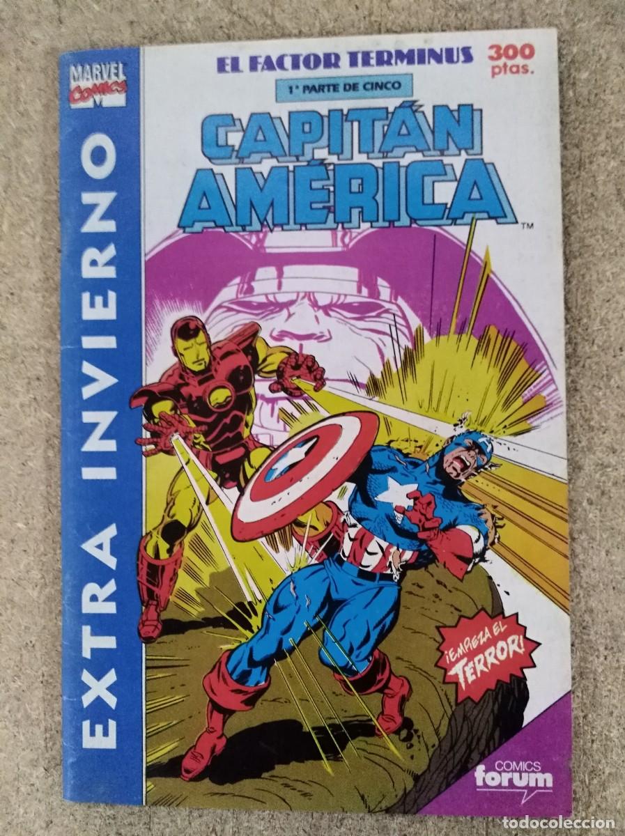 C&oacute;mics: Capitan America.Extra Invierno 1991.El Factor Terminus 1&ordf; parte.Marvel.Forum - Foto 1