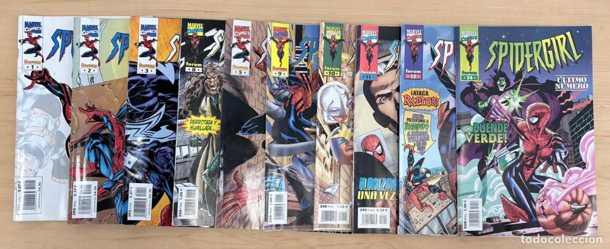 Comics: LOTE DE 10 C&Oacute;MICS SPIDERGIRL N&ordm; 1-14 (FALTAN N&ordm; 4, 6, 7, 13). FORUM, 1999