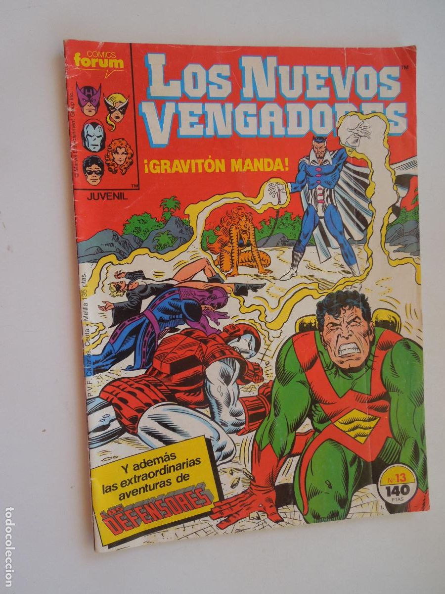 C&oacute;mics: LOS NUEVOS VENGADORES - &iexcl;GRAVITON MANDA! N&ordm; 13 - COMICS FORUM - 1988
