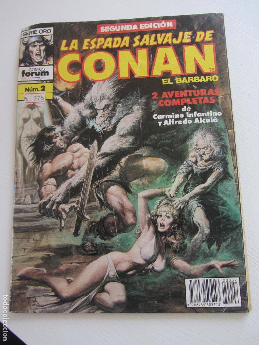 C&oacute;mics: LA ESPADA SALVAJE DE CONAN EL BARBARO N&ordm; 2 2&ordf; EDICION SERIE ORO. FORUM arx157
