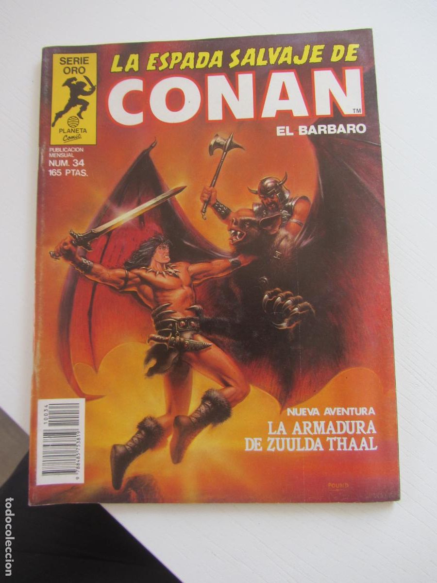 C&oacute;mics: LA ESPADA SALVAJE DE CONAN EL BARBARO N&ordm; 34 SERIE ORO. FORUM arx158