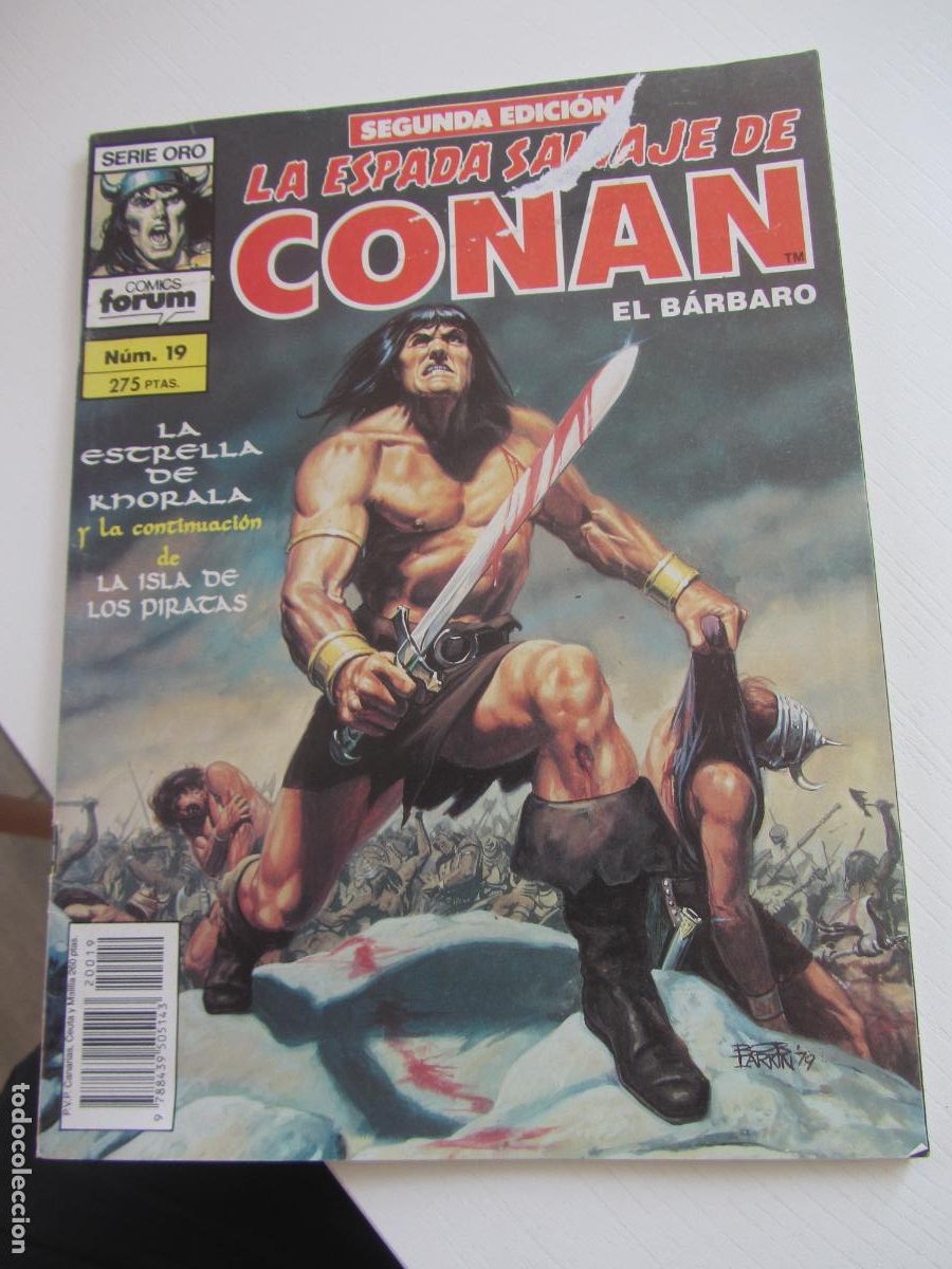 C&oacute;mics: LA ESPADA SALVAJE DE CONAN EL BARBARO N&ordm; 19 SERIE ORO. FORUM arx158