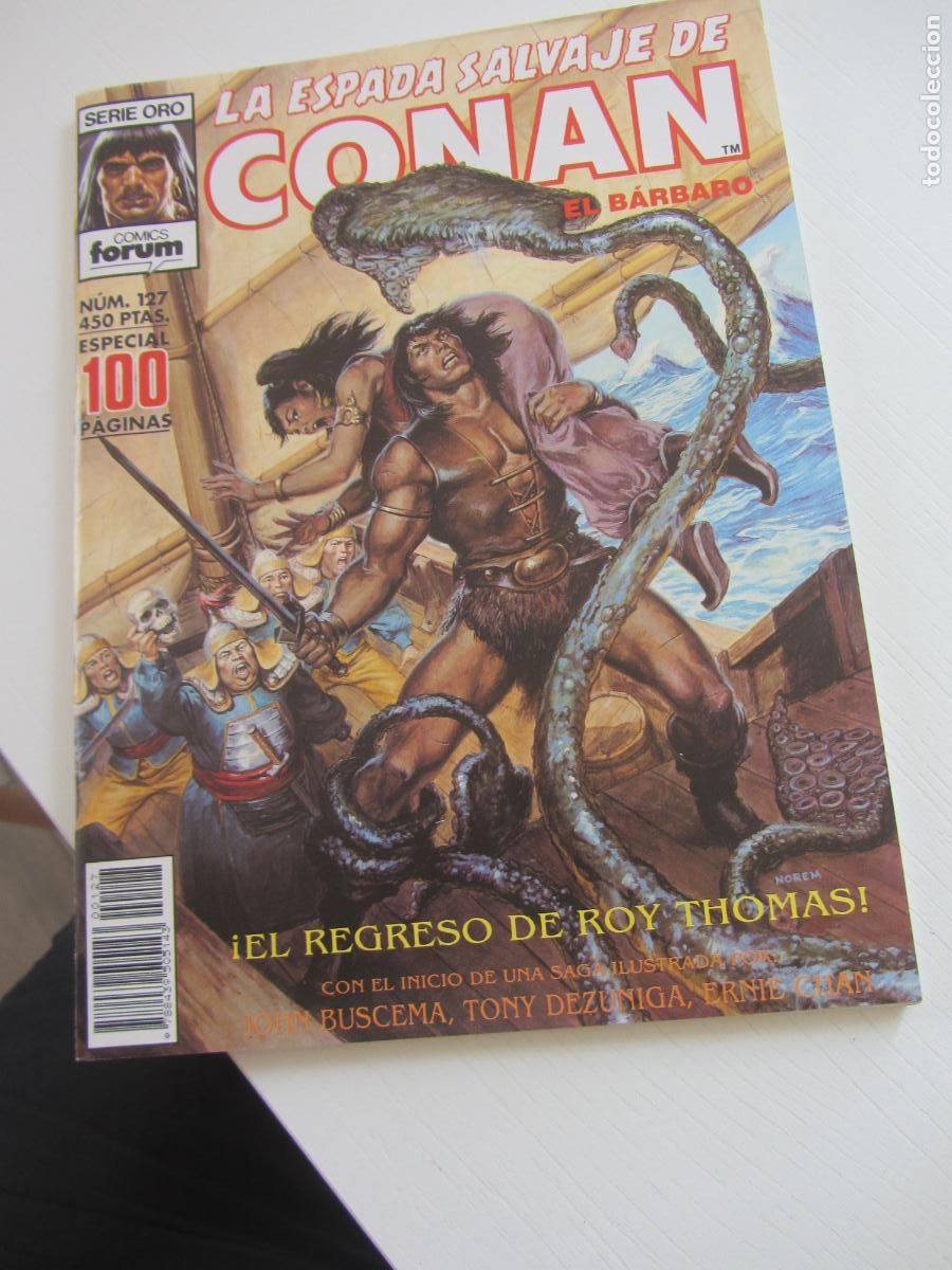 C&oacute;mics: LA ESPADA SALVAJE DE CONAN EL BARBARO N&ordm; 127 SERIE ORO. FORUM arx158