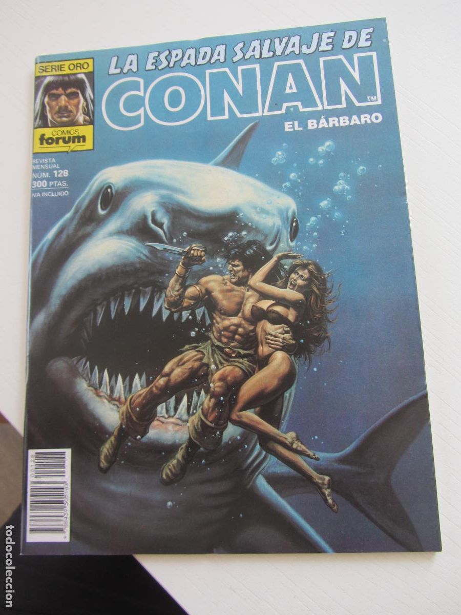 C&oacute;mics: LA ESPADA SALVAJE DE CONAN EL BARBARO N&ordm; 128 SERIE ORO. FORUM arx158