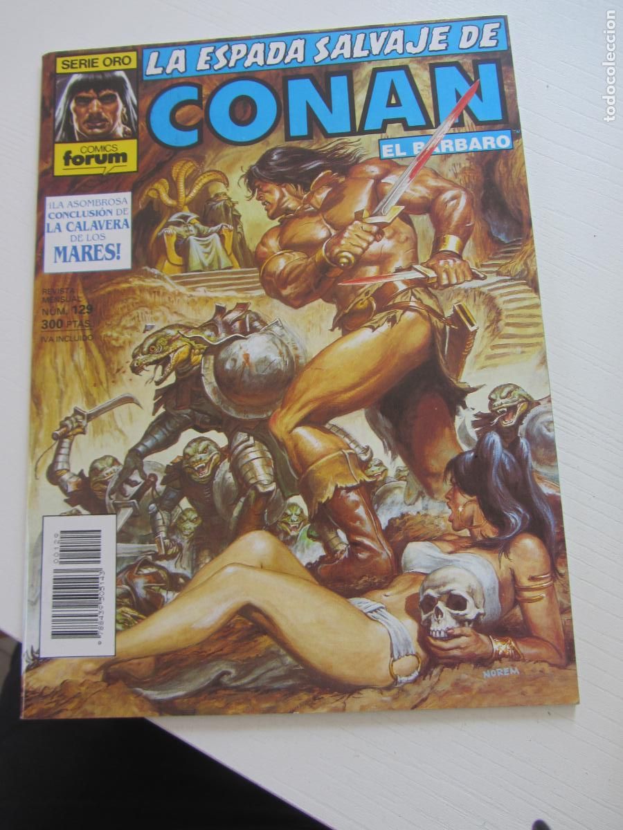 C&oacute;mics: LA ESPADA SALVAJE DE CONAN EL BARBARO N&ordm; 129 SERIE ORO. FORUM arx158