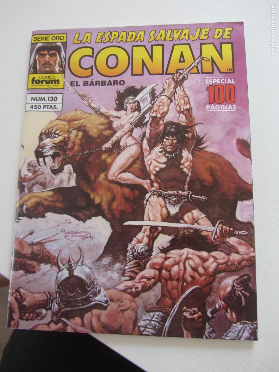 C&oacute;mics: LA ESPADA SALVAJE DE CONAN EL BARBARO N&ordm; 130 SERIE ORO. FORUM arx158