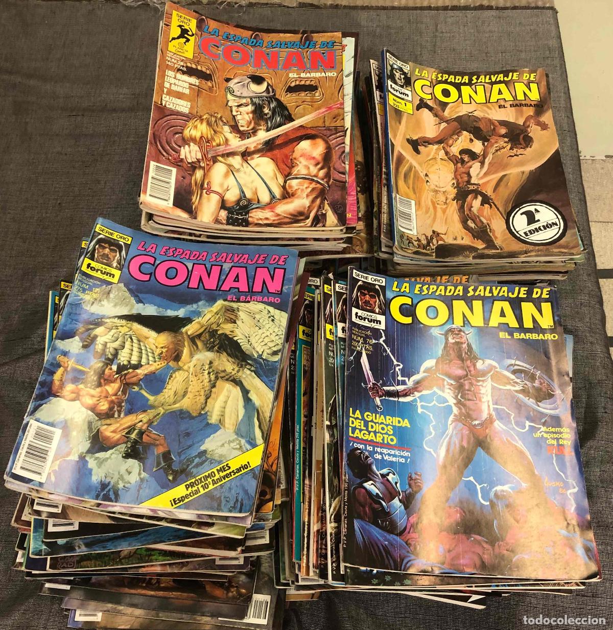 C&oacute;mics: LA ESPADA SALVAJE DE CONAN SERIE ORO COLECCION CASI COMPLETA, FALTAN 24 NUMEROS. FORUM 1989