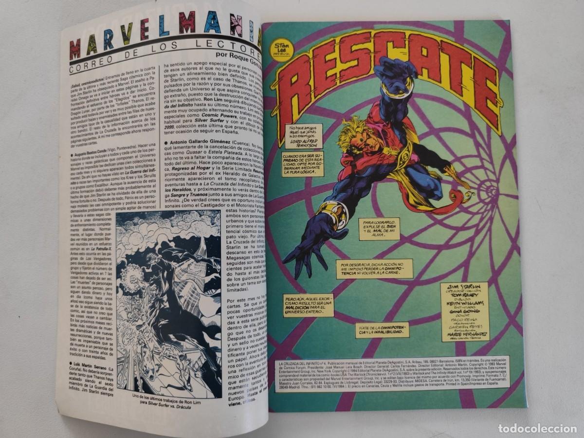 C&oacute;mics: LA CRUZADA DEL INFINITO n&ordm; 4 ~ MARVEL/FORUM (1994) - Foto 2