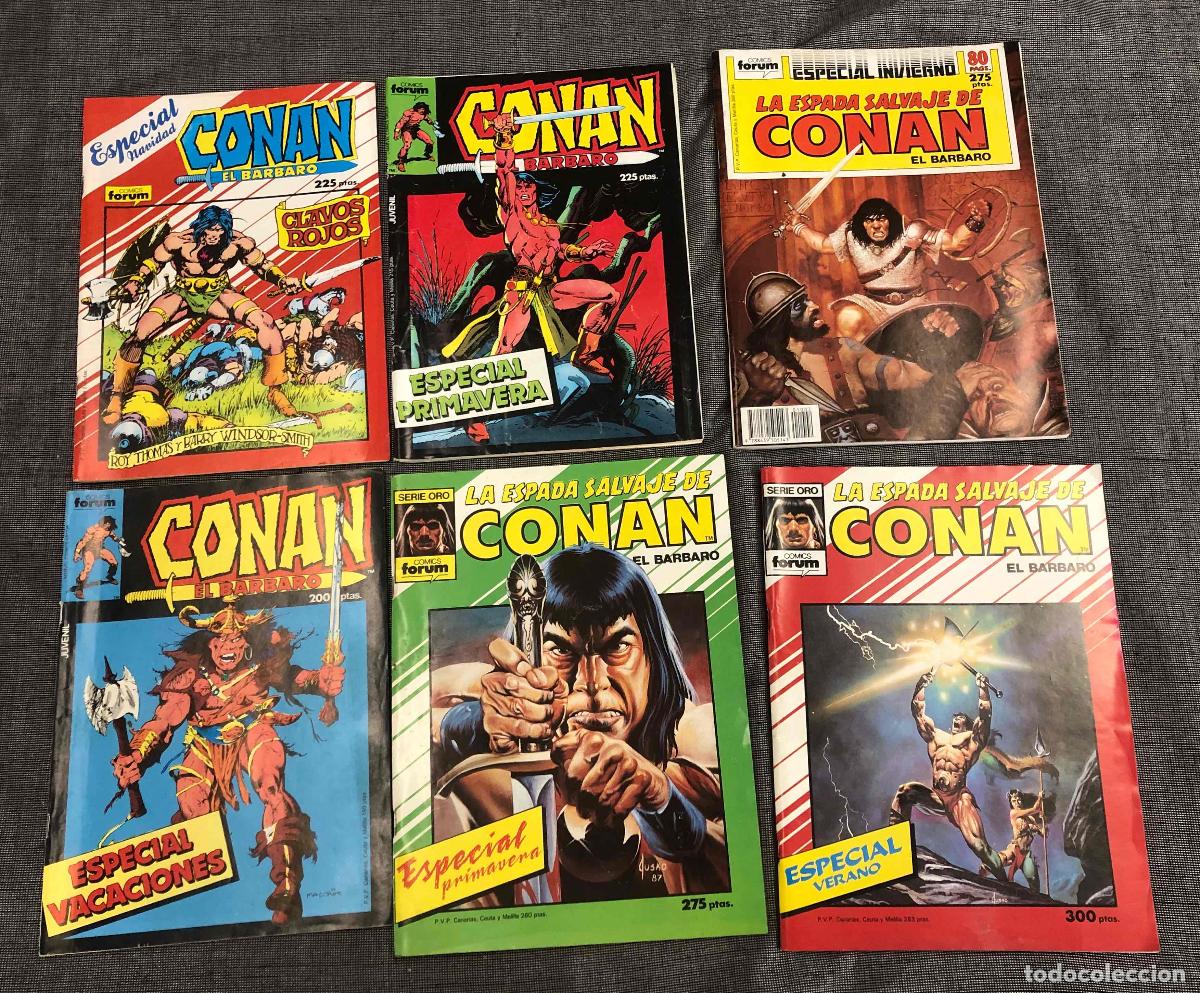 C&oacute;mics: LOTE ESPECIALES CONAN EL BARBARO Y LA ESPADA SALVAJE DE CONAN. FORUM PLANETA