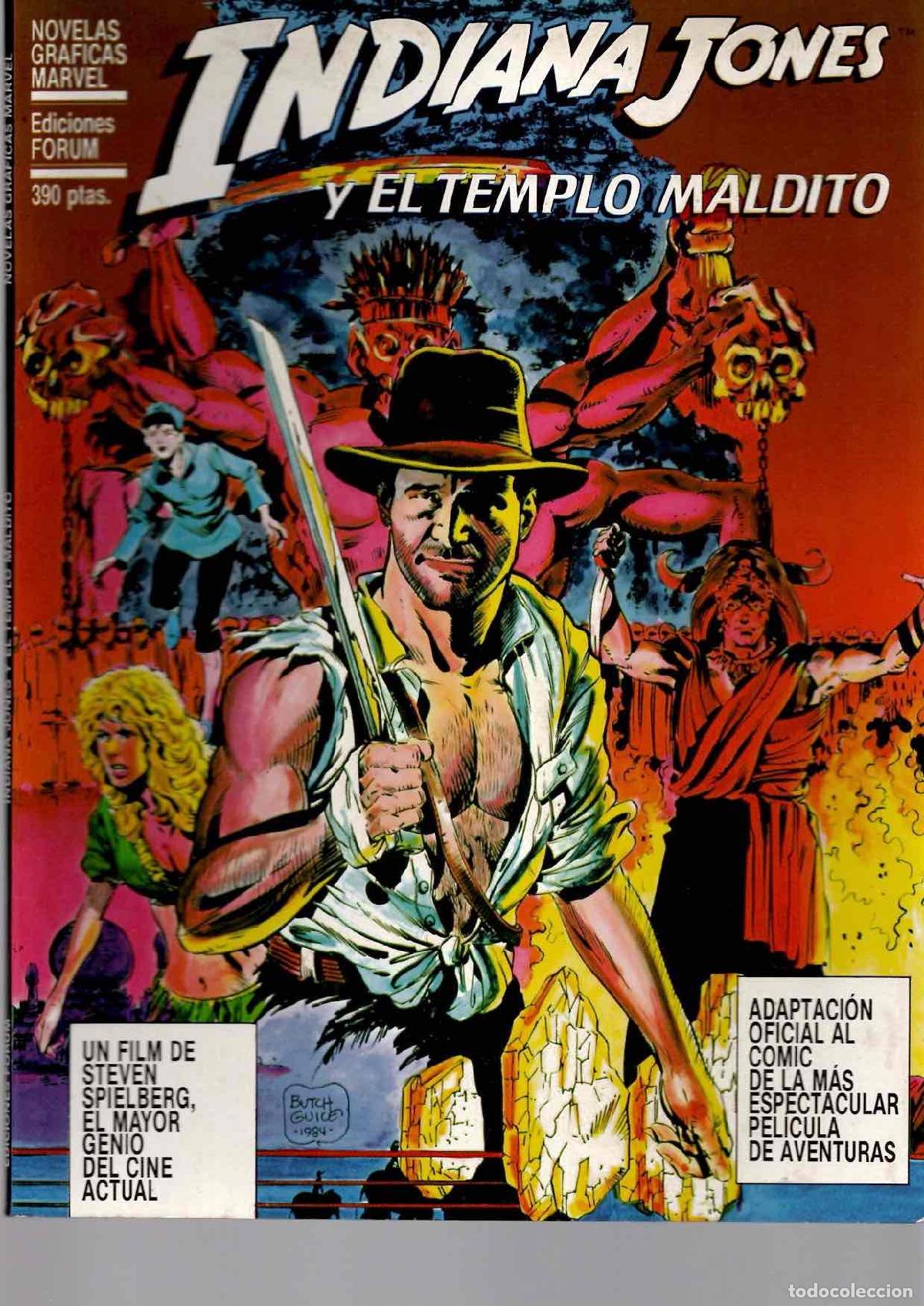 C&oacute;mics: INDIANA JONES Y EL TEMPLO MALDITO. ADAPTACION OFICIAL AL COMIC DEL FILM DE SPIELBERG. FORUM 1984