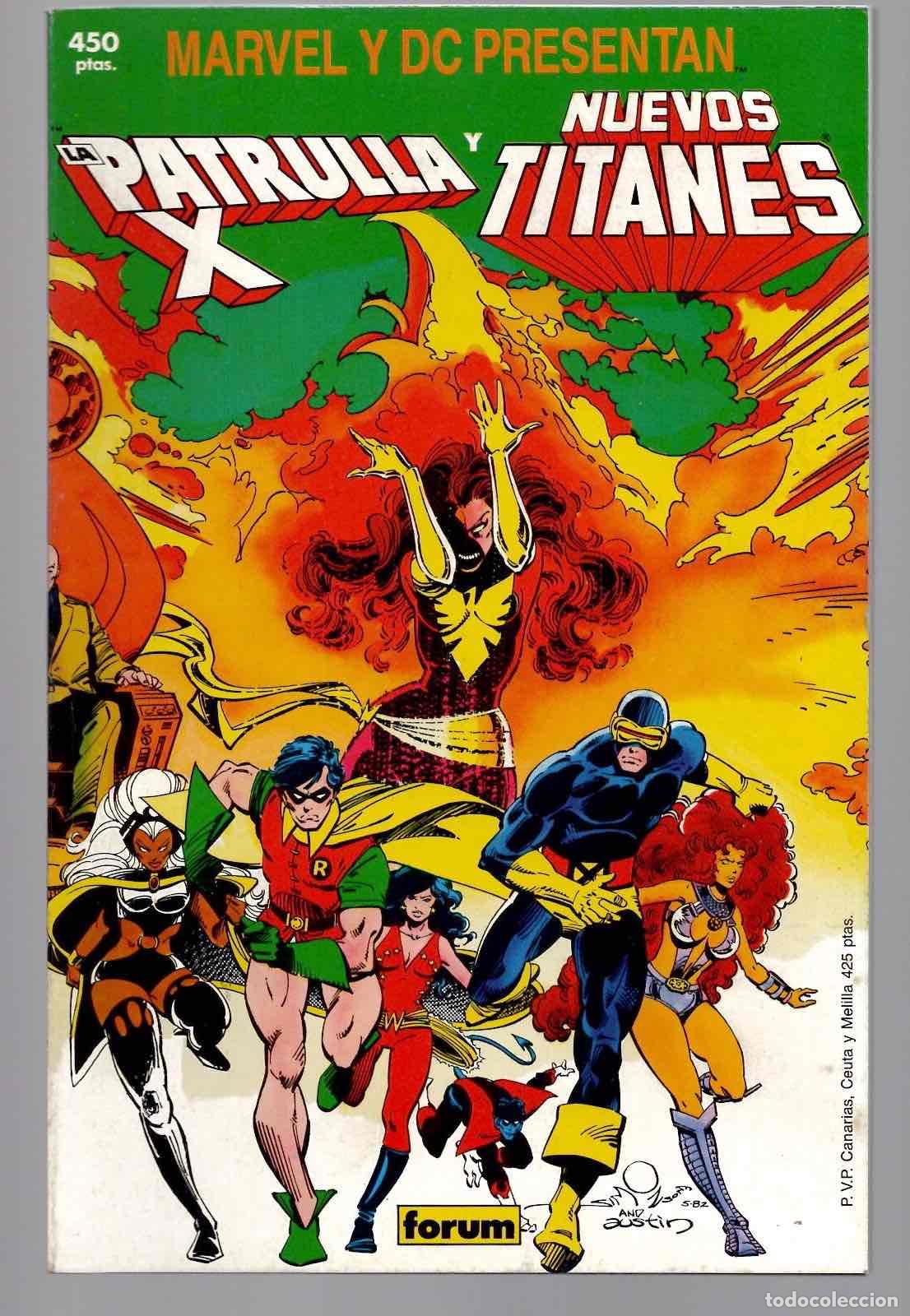 C&oacute;mics: PATRULLA X Y NUEVOS TITANES. FORUM PLANETA 1989