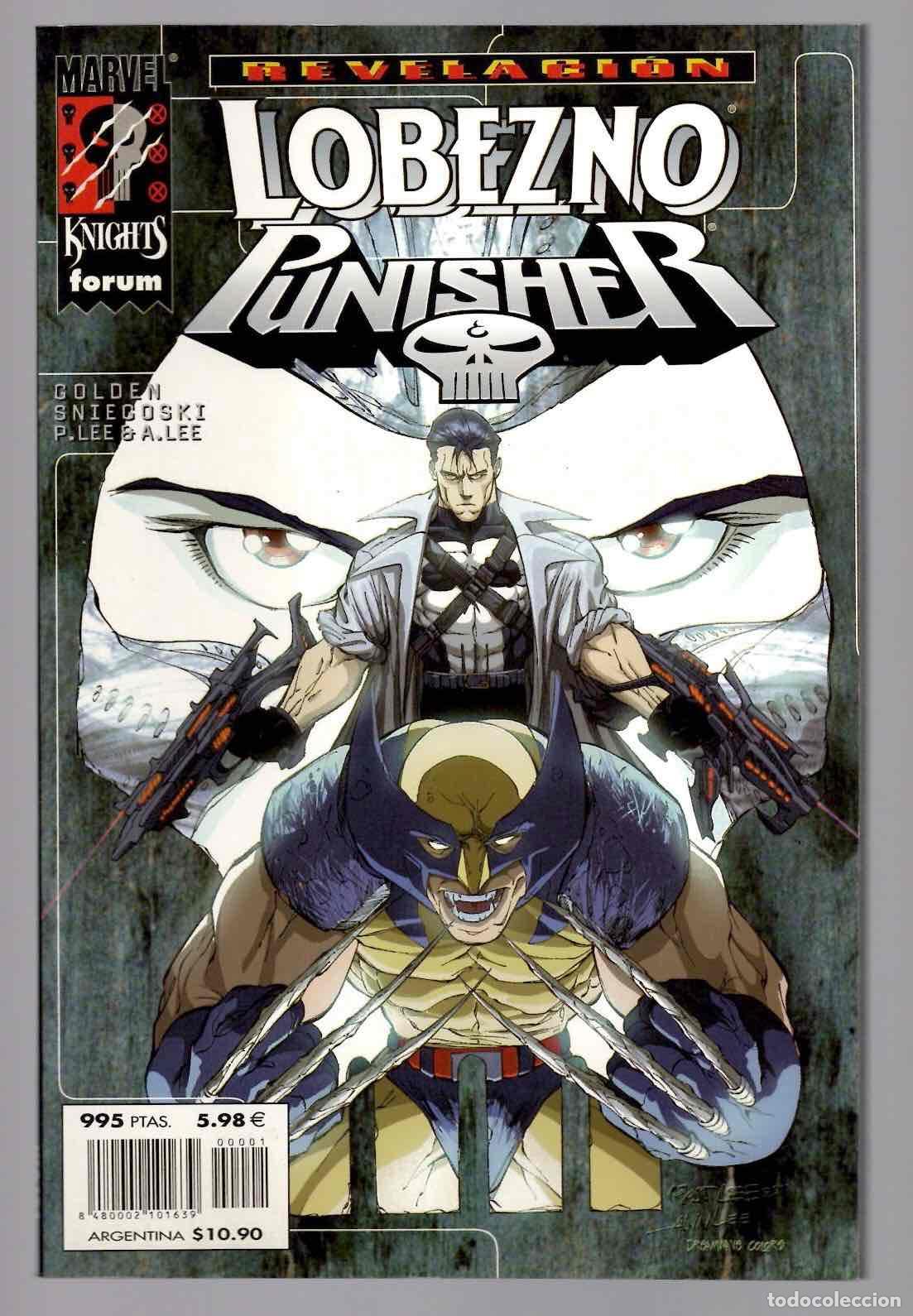 C&oacute;mics: MARVEL KNIGHTS LOBEZNO PUNISHER. GOLDEN, SNIEGOSKI, P. LEE & A. LEE. FORUM PLANETA 2000